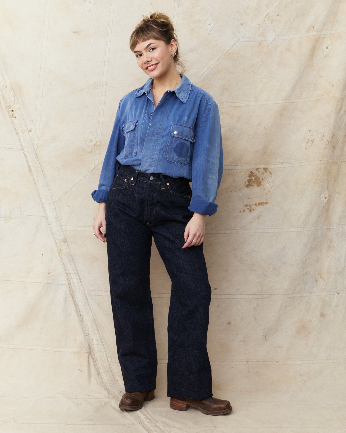 Sugar Cane & Co. SC42025 13oz. Denim Waist Overalls 2025 Model