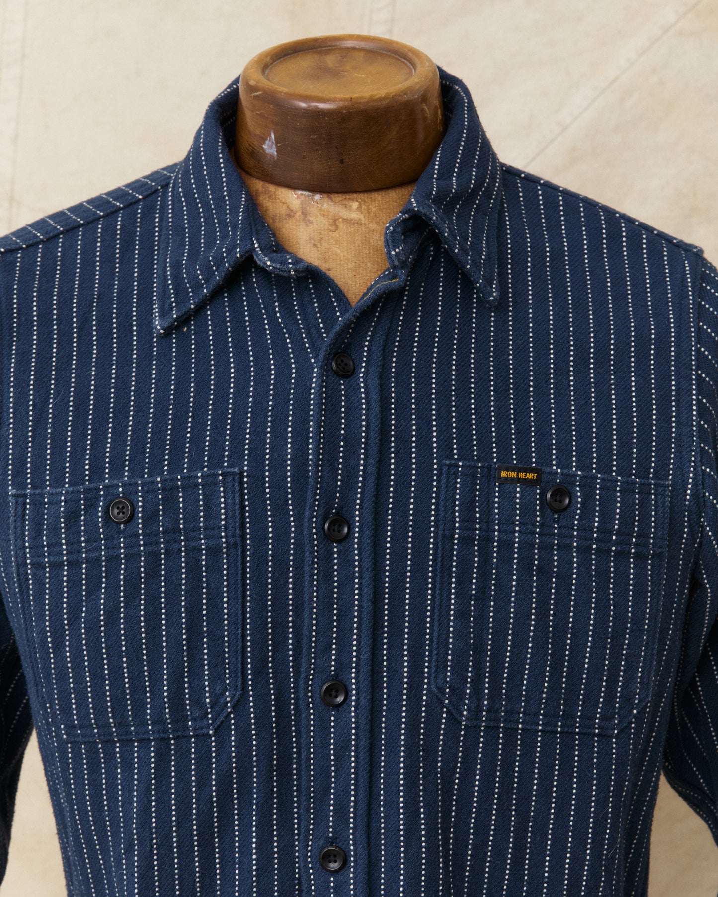 Second Hand Iron Heart Ultra Heavy Flannel Navy Size M