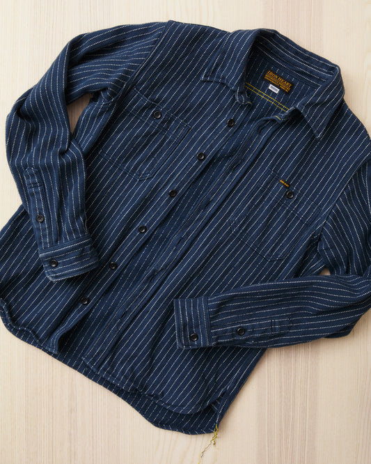 Second Hand Iron Heart Ultra Heavy Flannel Navy Size M