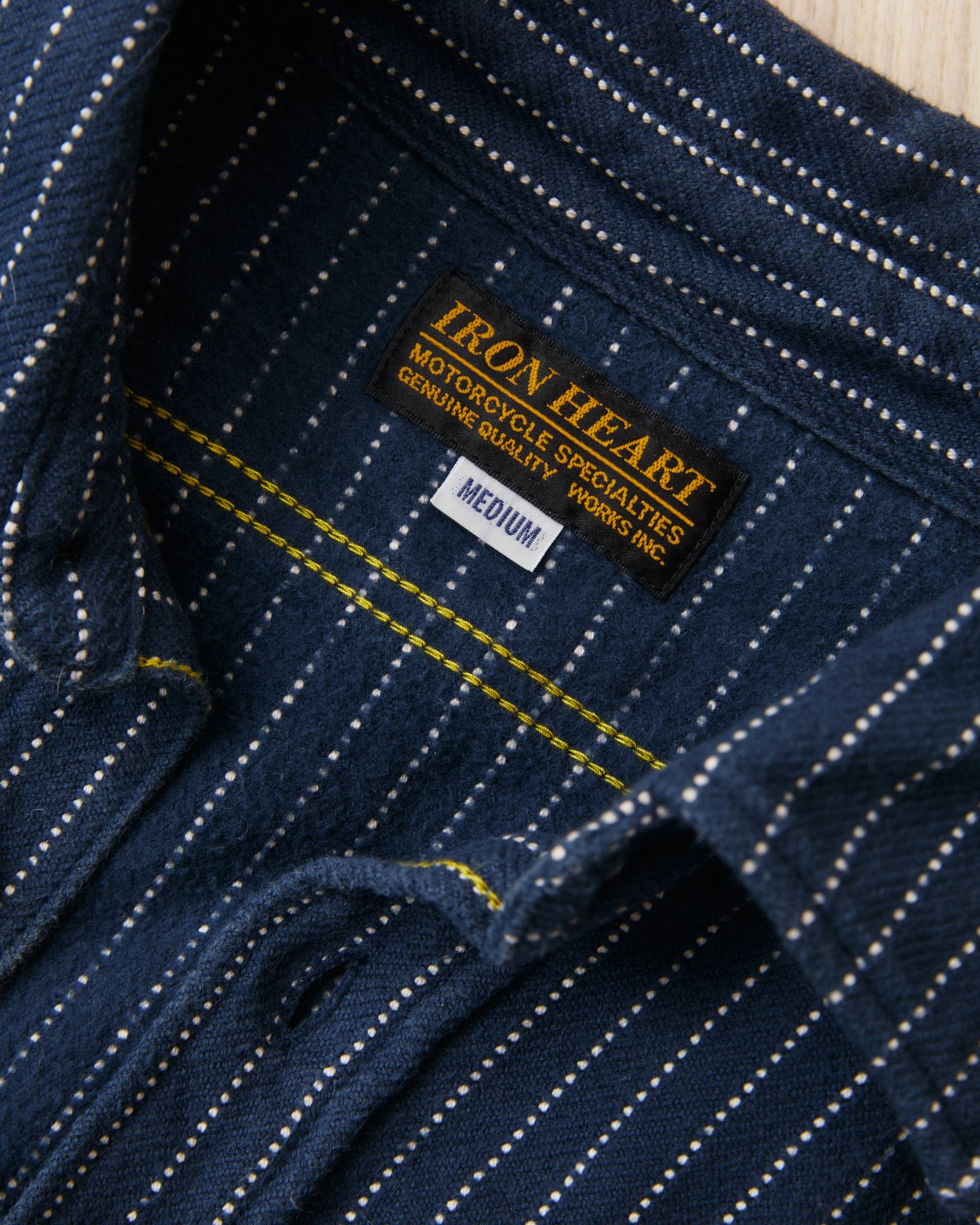 Second Hand Iron Heart Ultra Heavy Flannel Navy Size M