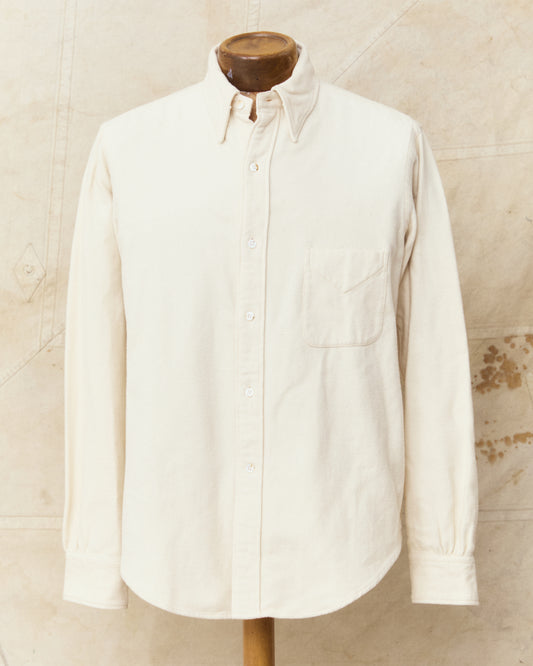 Second Hand MotivMfg Authentic Fit BD Shirt Natural Japanese Cotton Flannel Size 50