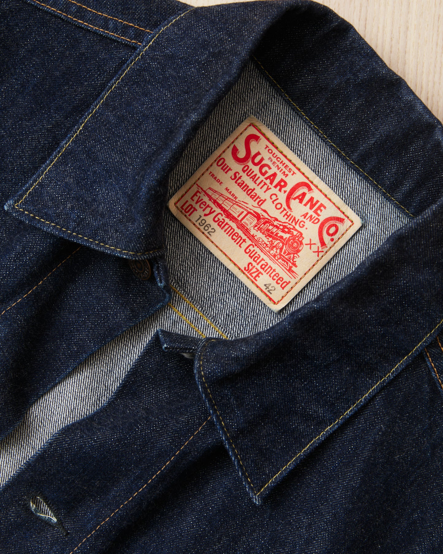 Second Hand Sugar Cane & Co 1962 Type 3 Selvedge Denim Jacket Size 42