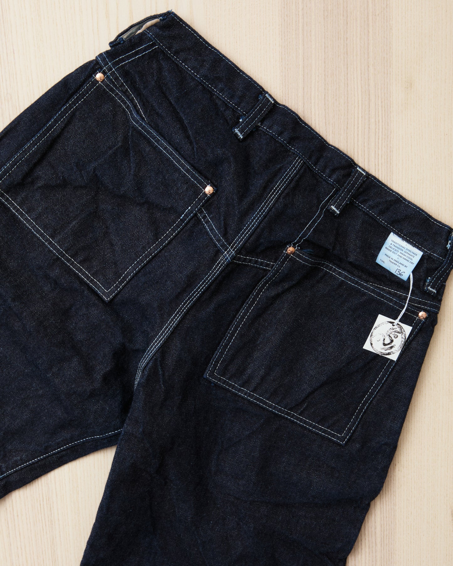 Tender Type 136 Oxford Jeans 16 oz Rinsed Selvage Denim