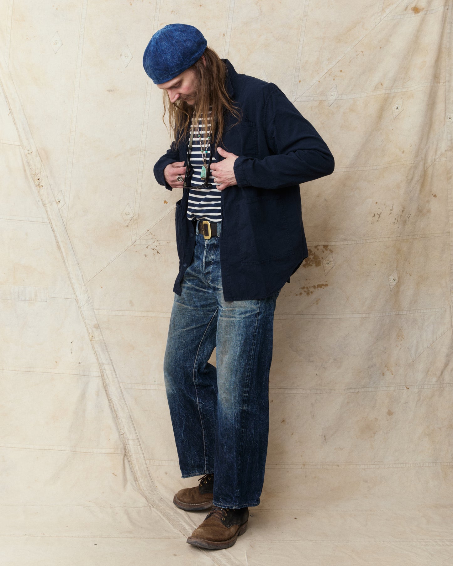 Tender Type 457 Frock Shirt Hadal Blue