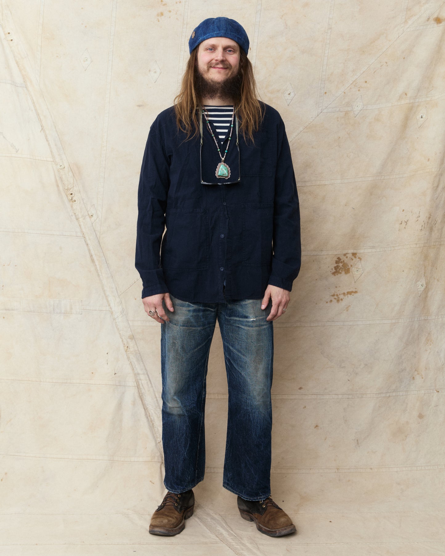 Tender Type 457 Frock Shirt Hadal Blue