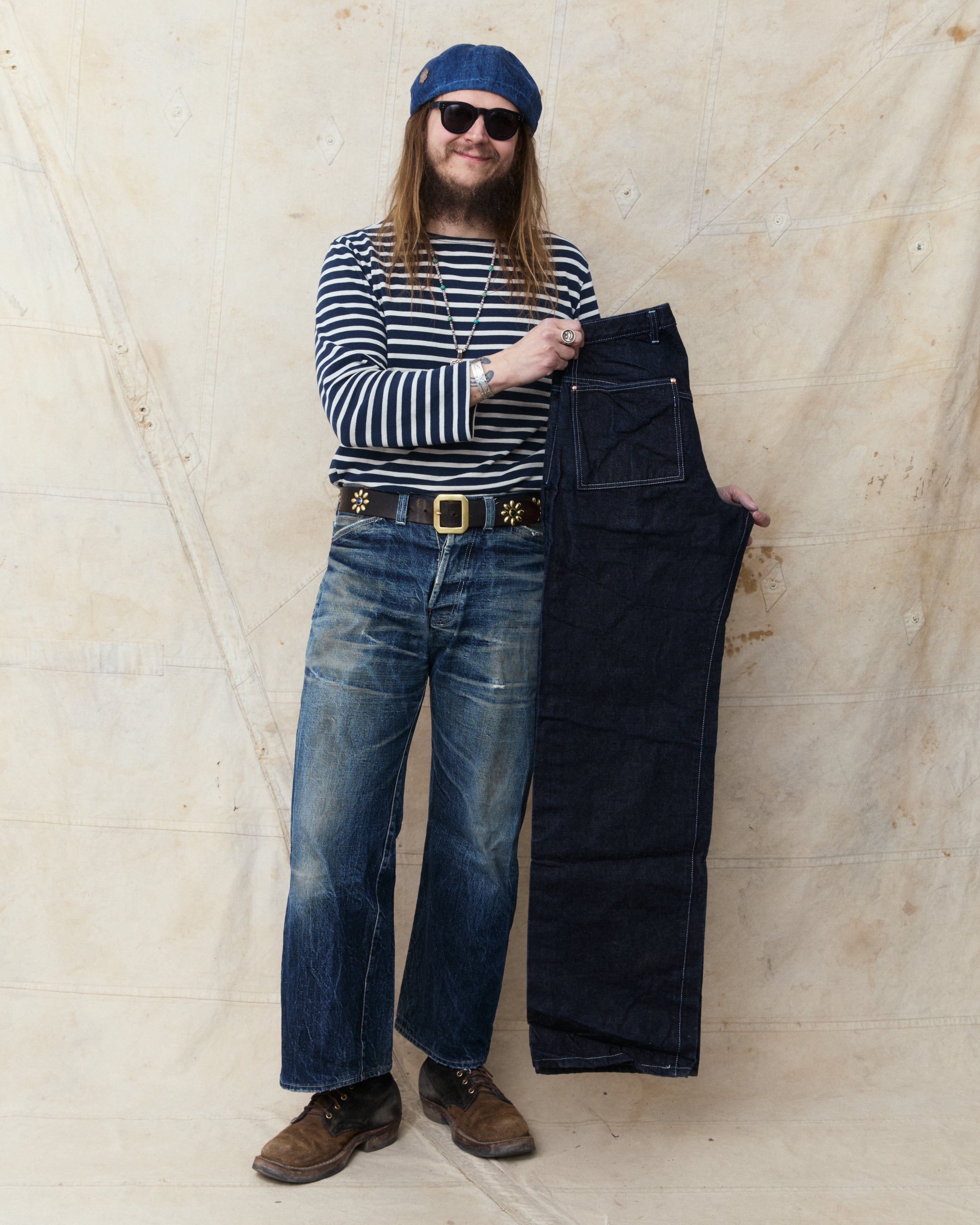 TENDER Co. 136 OXFORD DENIM UNBORN サイズ2 Tender Type 136 Oxford Jeans 16 oz Rinsed Selvage Denim – Second