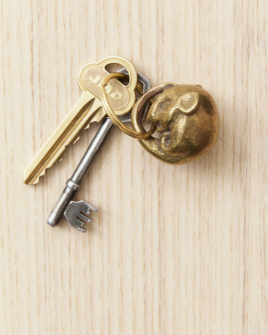 Tender Brass Dormouse Keyring