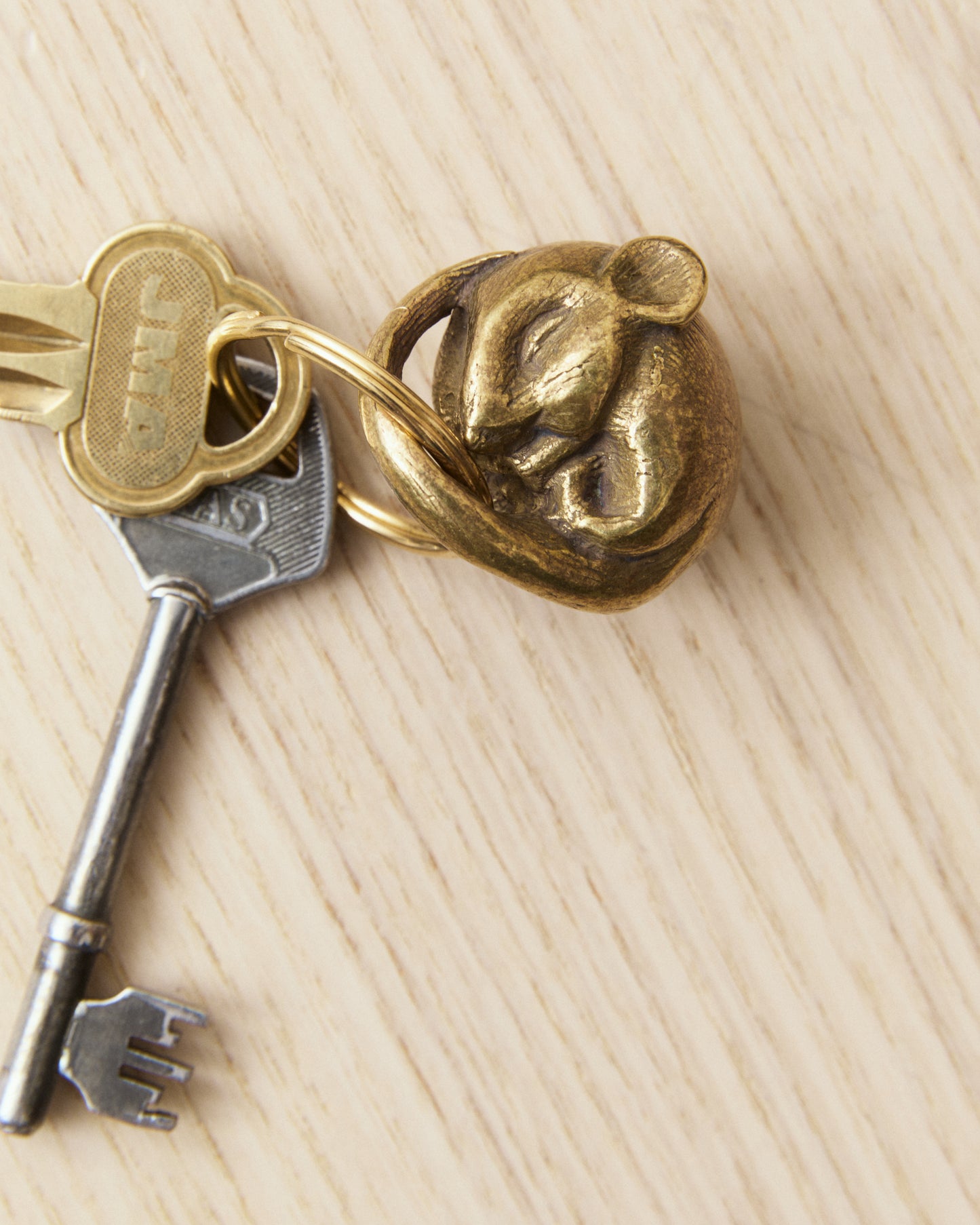 Tender Brass Dormouse Keyring