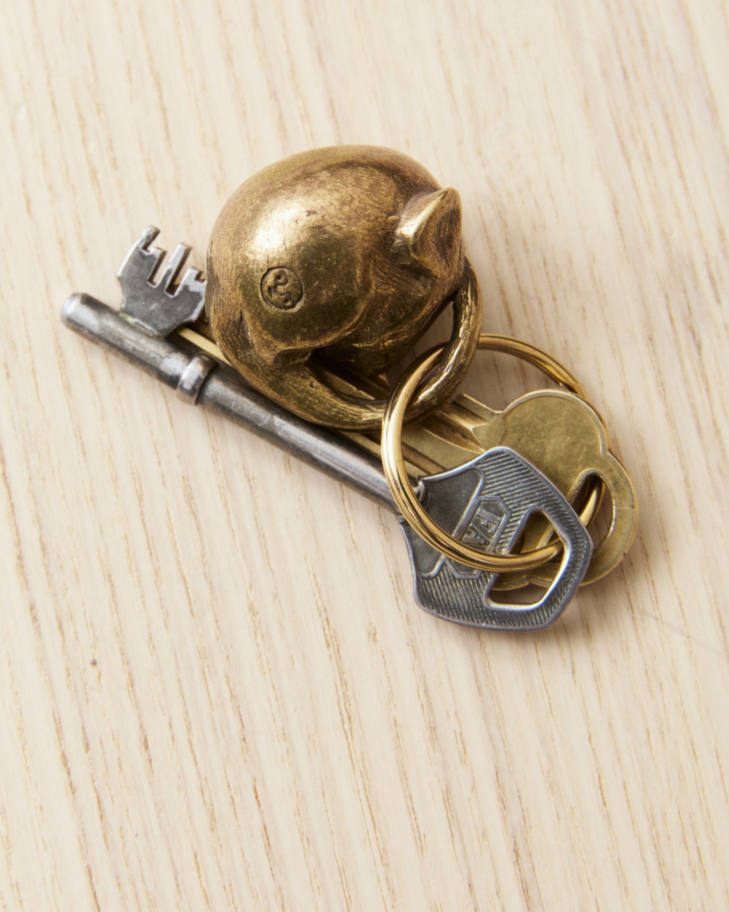 Tender Brass Dormouse Keyring