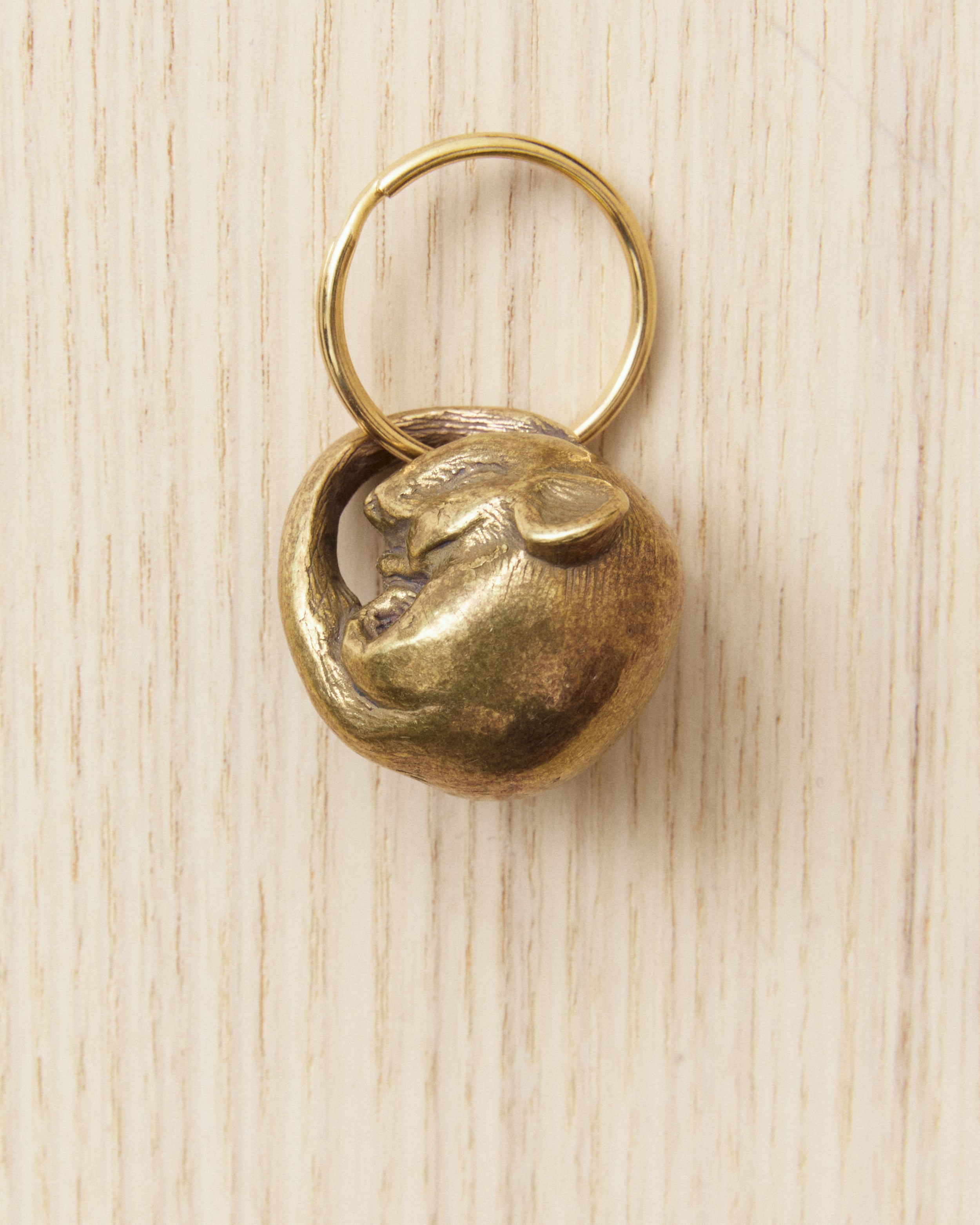 Tender Brass Dormouse Keyring – Second Sunrise