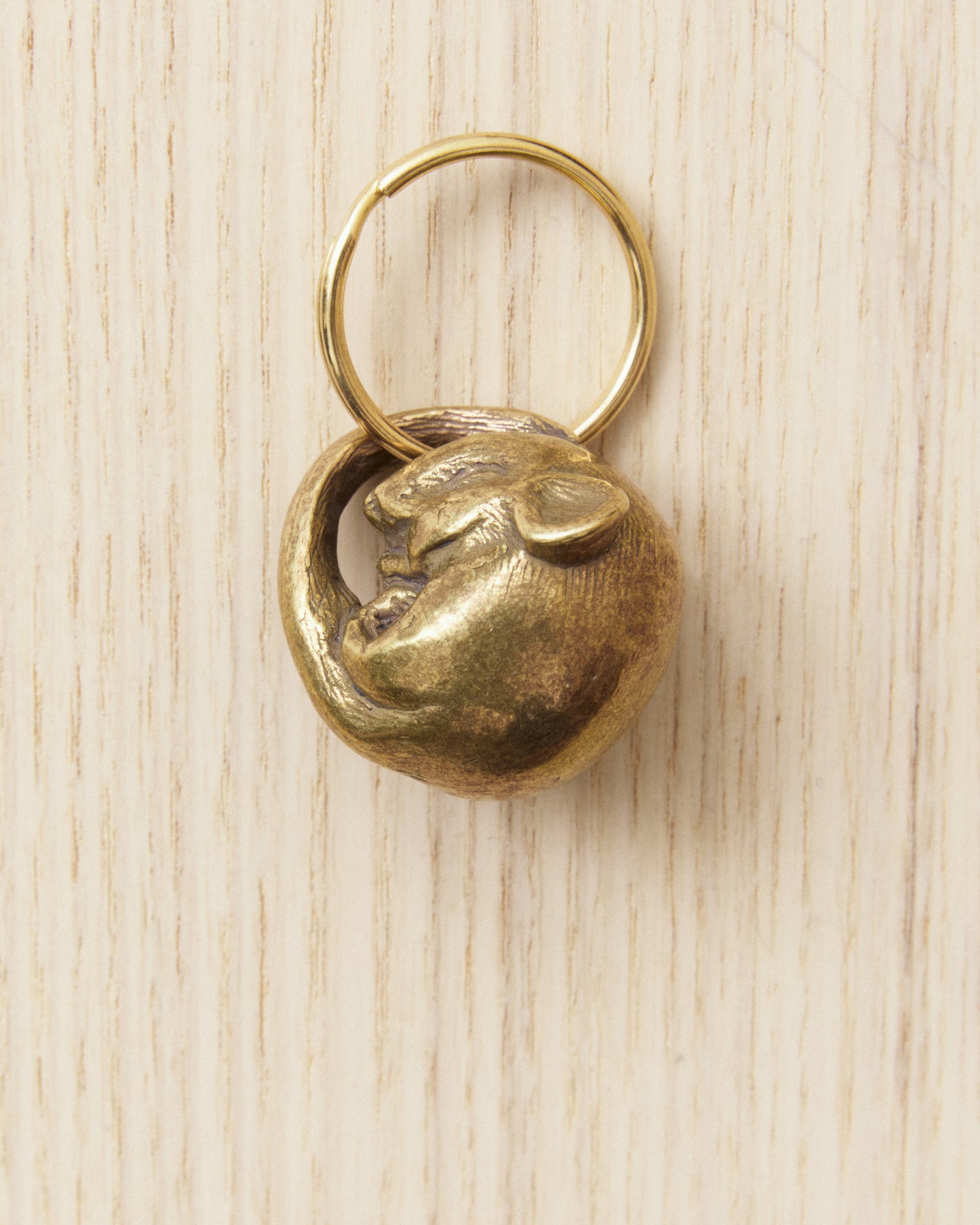 Tender Brass Dormouse Keyring