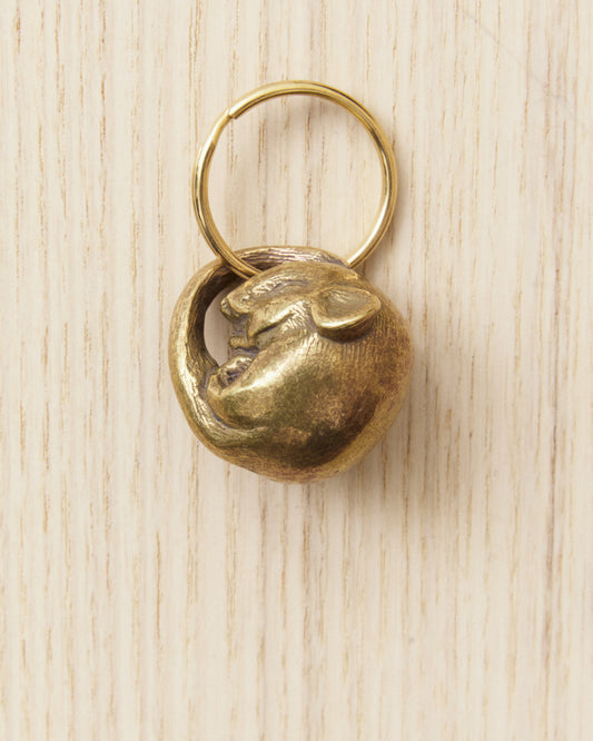Tender Brass Dormouse Keyring