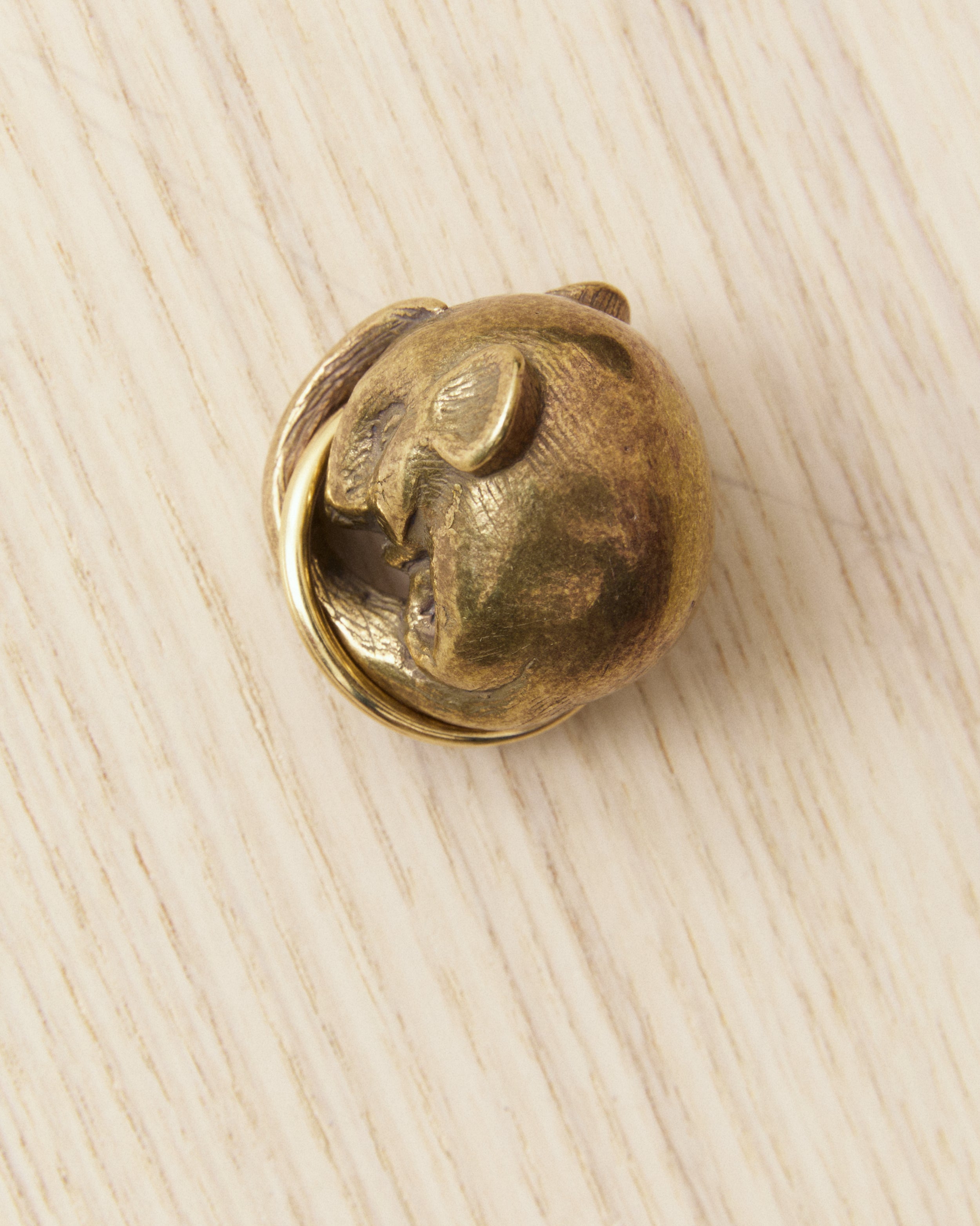 Tender Brass Dormouse Keyring – Second Sunrise