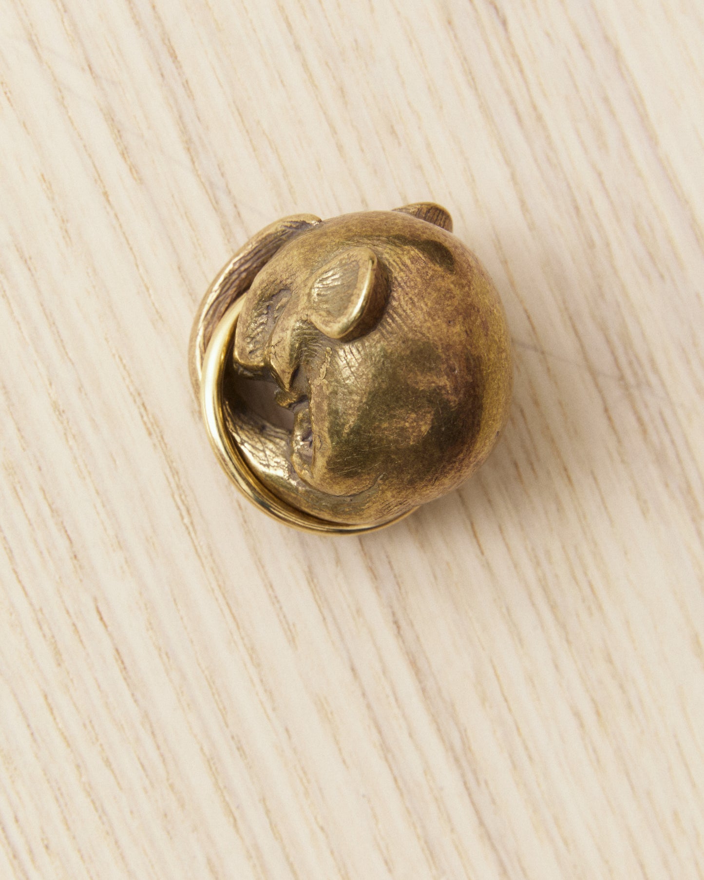 Tender Brass Dormouse Keyring