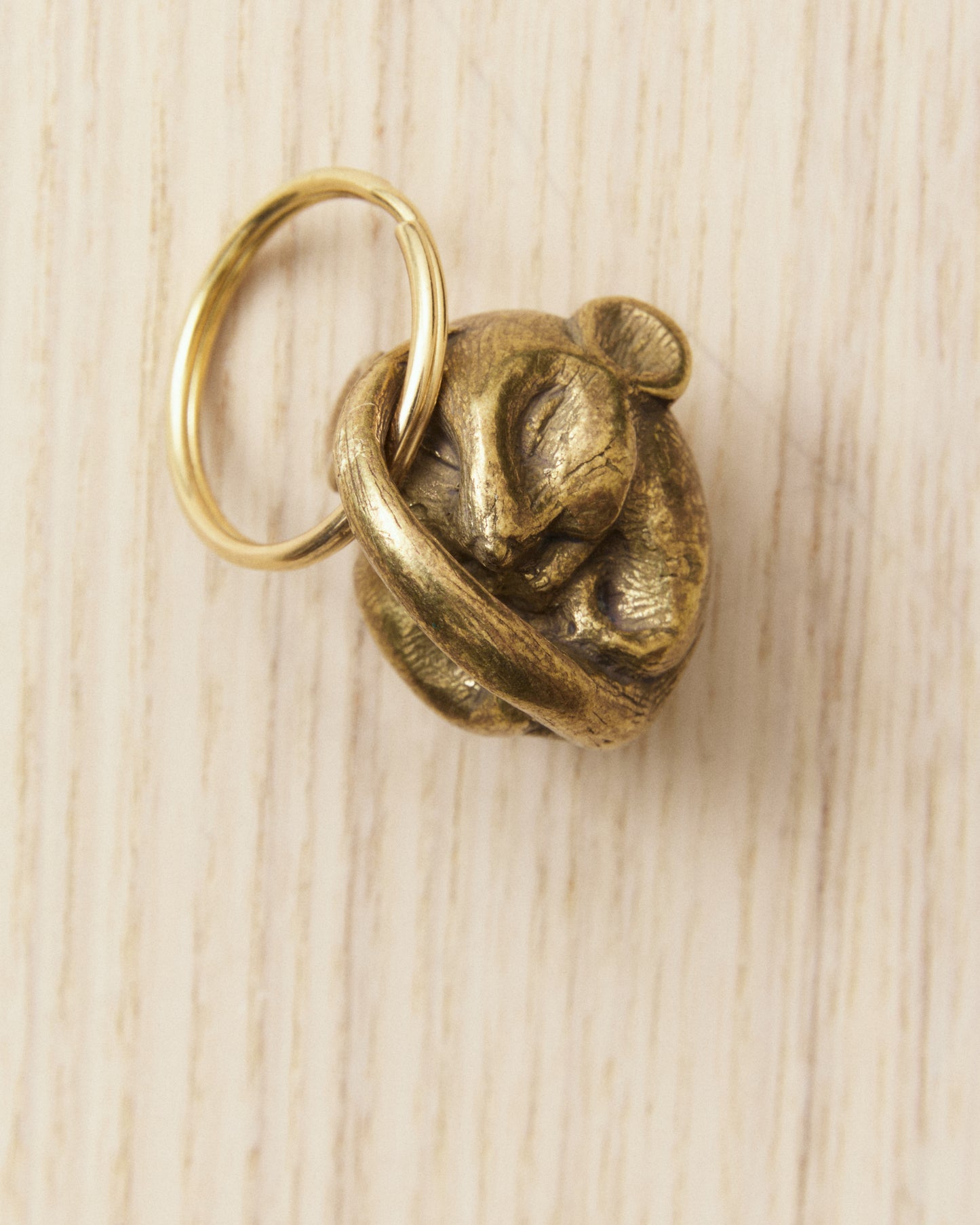 Tender Brass Dormouse Keyring