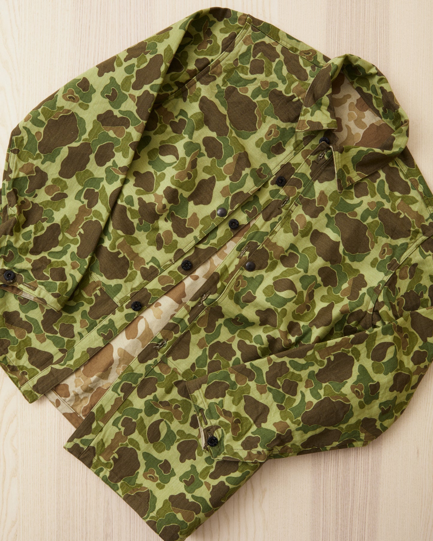 Buzz Rickson's BR15884 USMC P-44 Camo Jacket Herringbone Twill