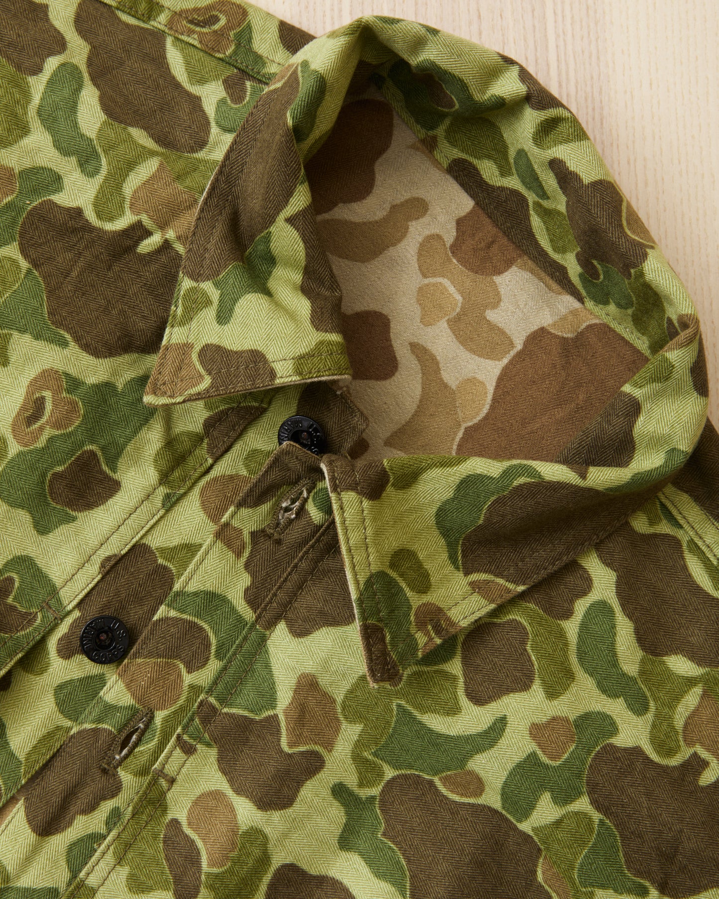 Buzz Rickson's BR15884 USMC P-44 Camo Jacket Herringbone Twill