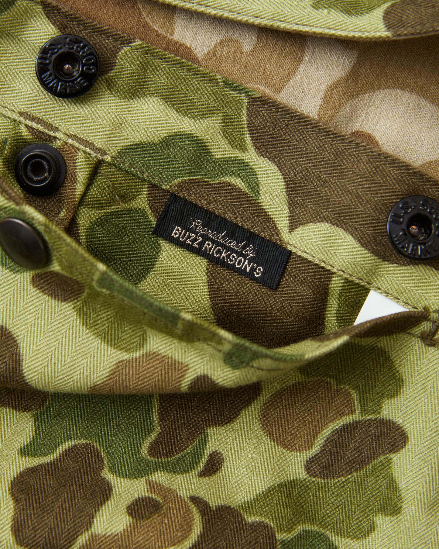 Buzz Rickson's BR15884 USMC P-44 Camo Jacket Herringbone Twill