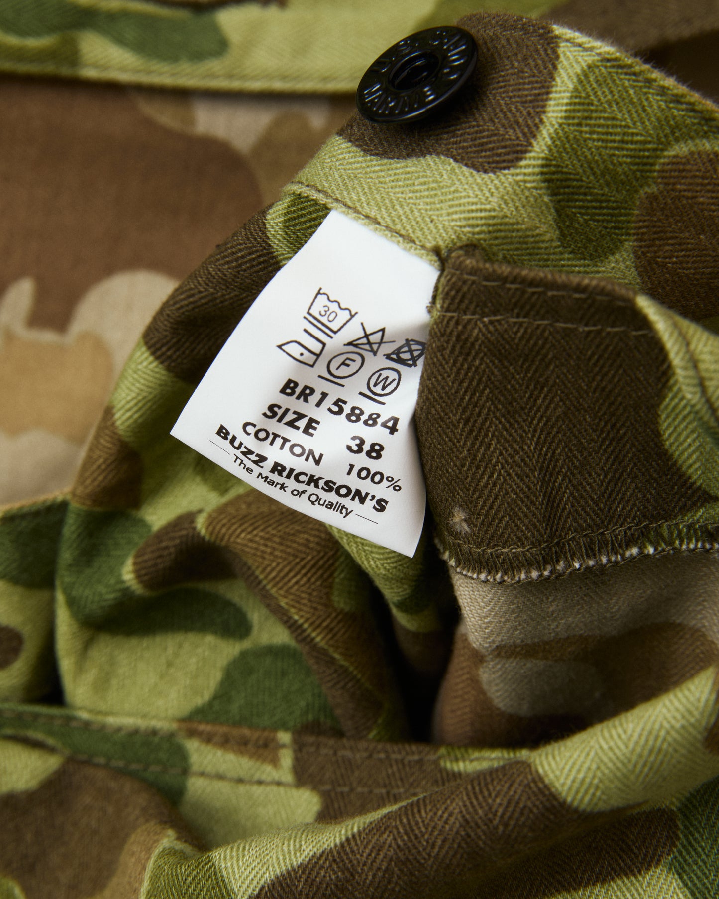 Buzz Rickson's BR15884 USMC P-44 Camo Jacket Herringbone Twill