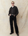 Sugar Cane & Co. Ombre Check Western Shirt Black SC29688