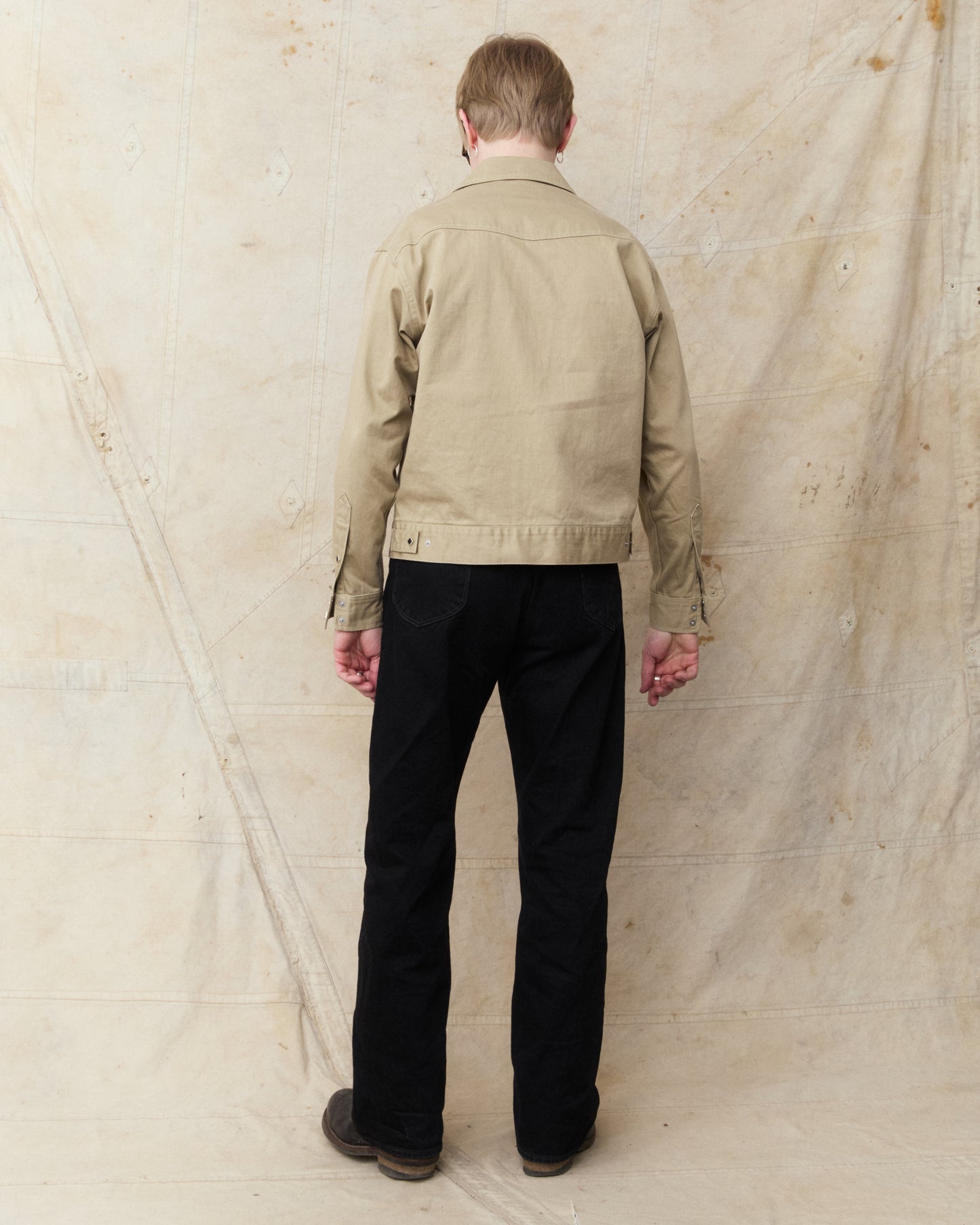 Sugar Cane & Co Satin Western Jacket Beige SC15906