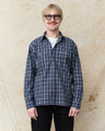 Sugar Cane & Co Fiction Romance 4 Oz Indigo Check Work Shirt SC29672