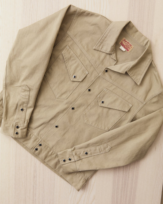 Sugar Cane & Co Satin Western Jacket Beige SC15906