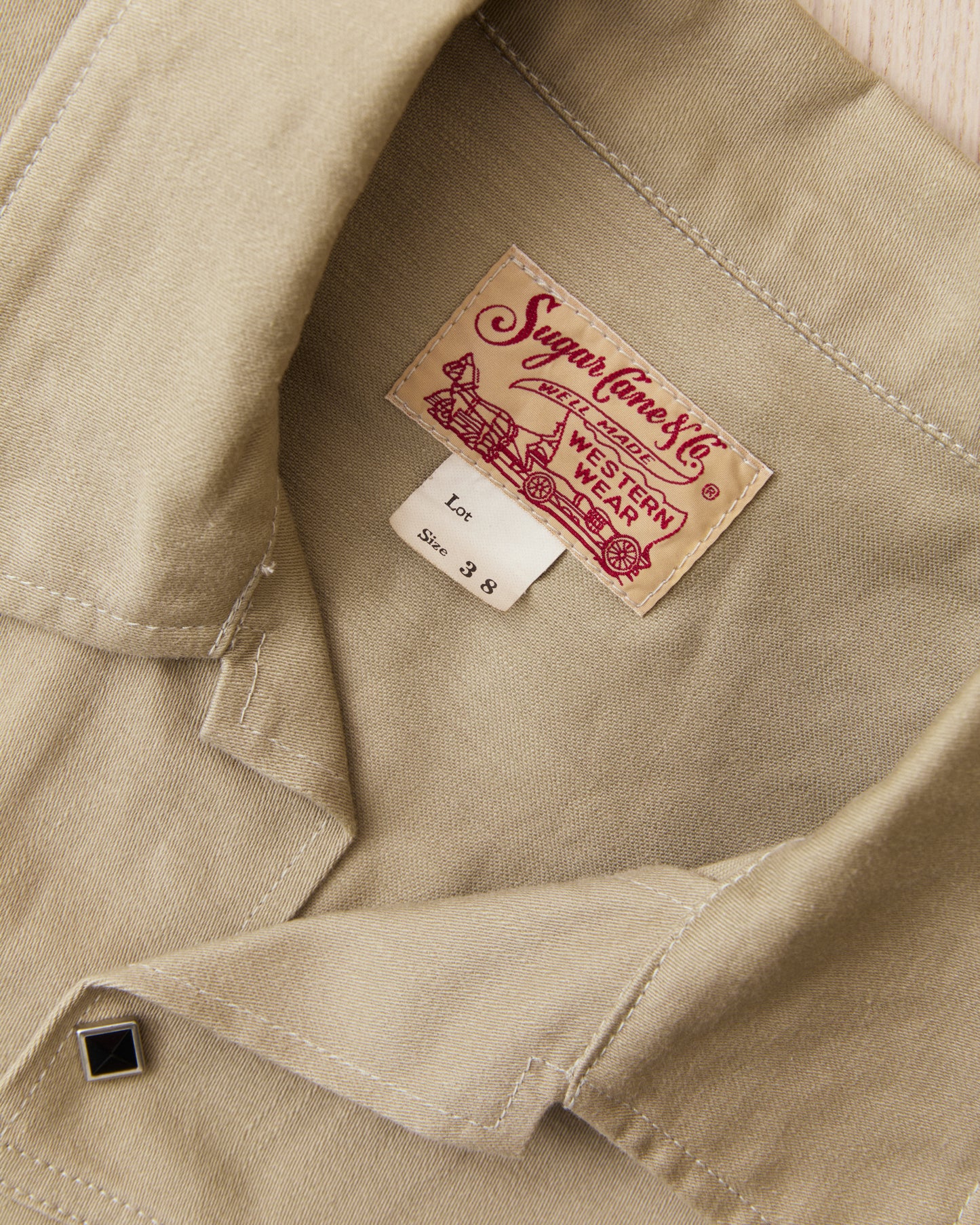 Sugar Cane & Co Satin Western Jacket Beige SC15906