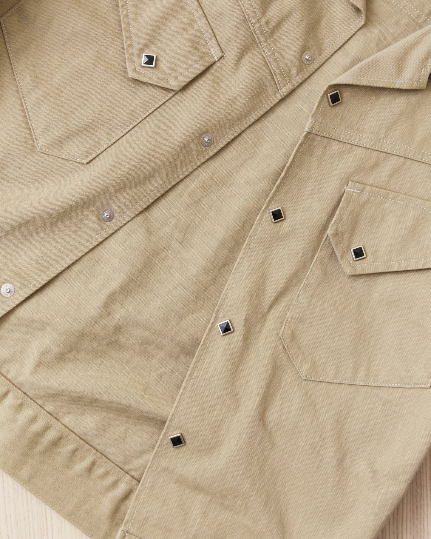 Sugar Cane & Co Satin Western Jacket Beige SC15906