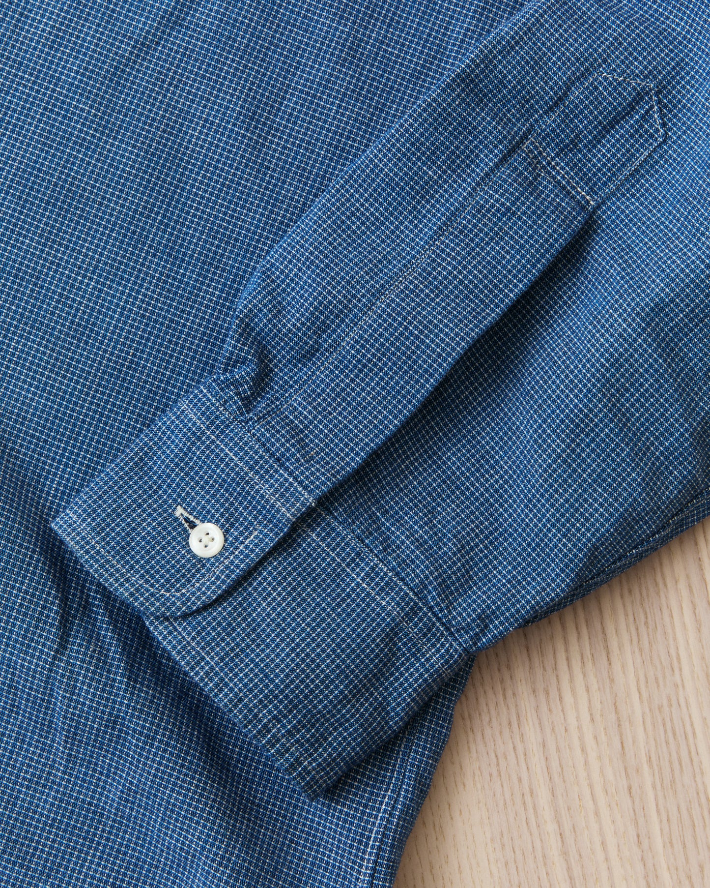 OrSlow 01-8112-C84K Button Down Chambray Shirt Checked Cotton