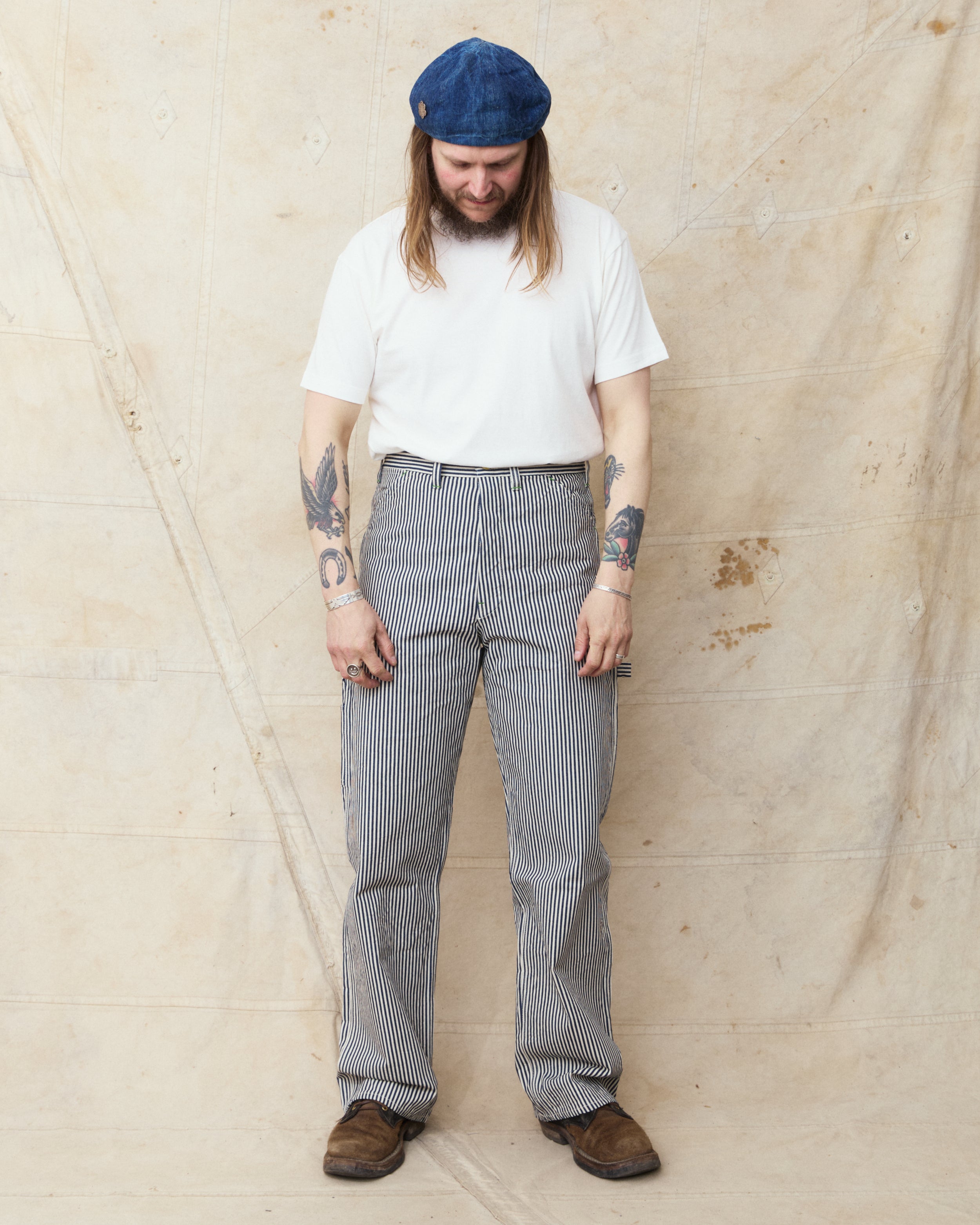 Sugar Cane & Co. 11oz. Hickory Stripe Work Pants SC42496 – Second