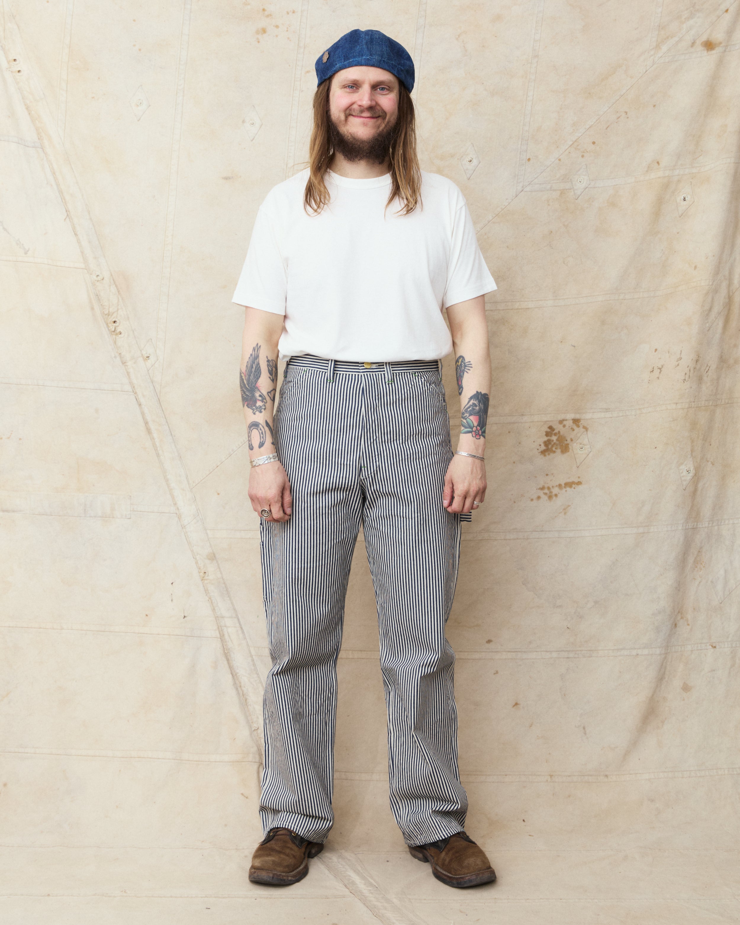 Sugar Cane & Co. 11oz. Hickory Stripe Work Pants SC42496 – Second