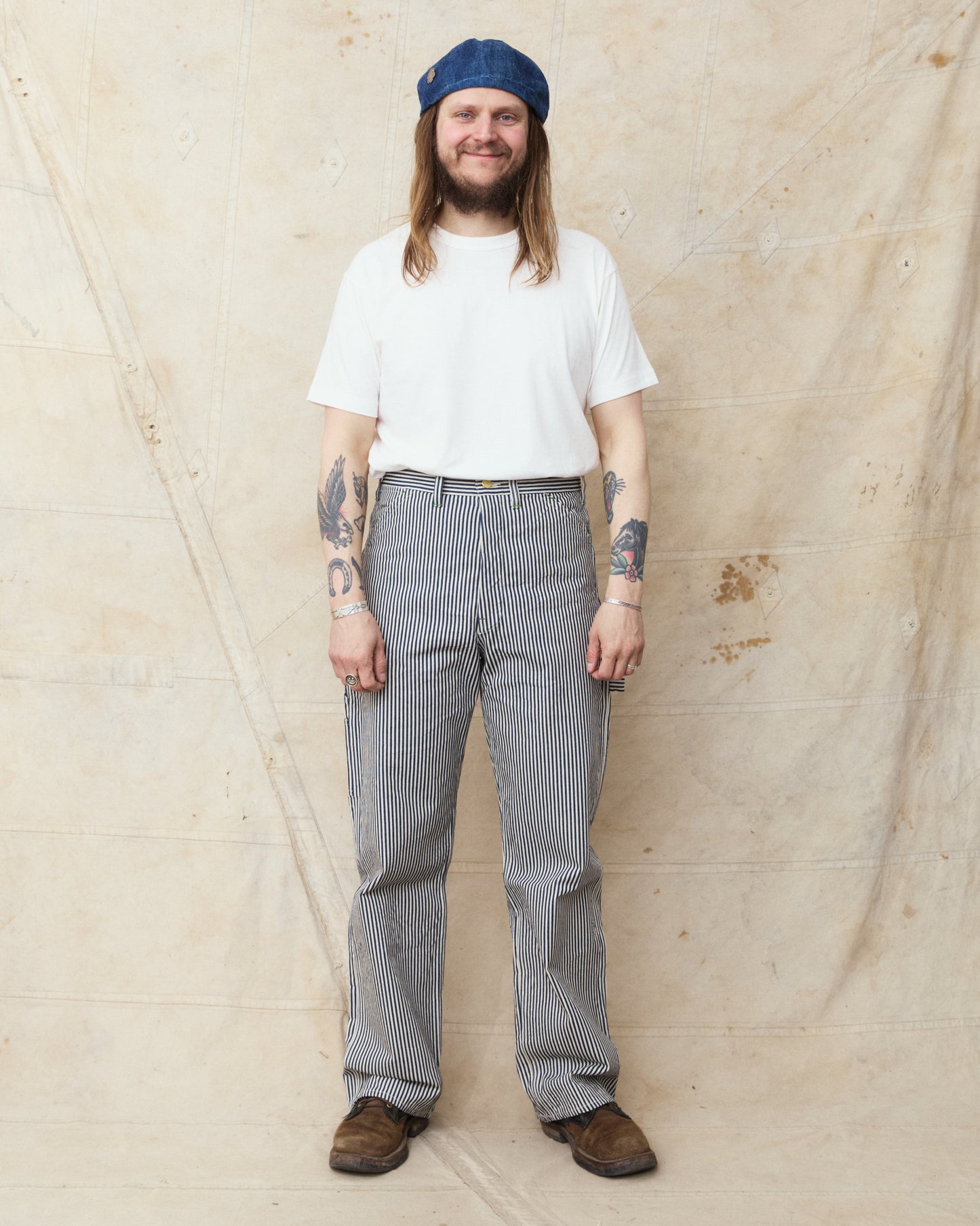 Sugar Cane & Co. 11oz. Hickory Stripe Work Pants SC42496