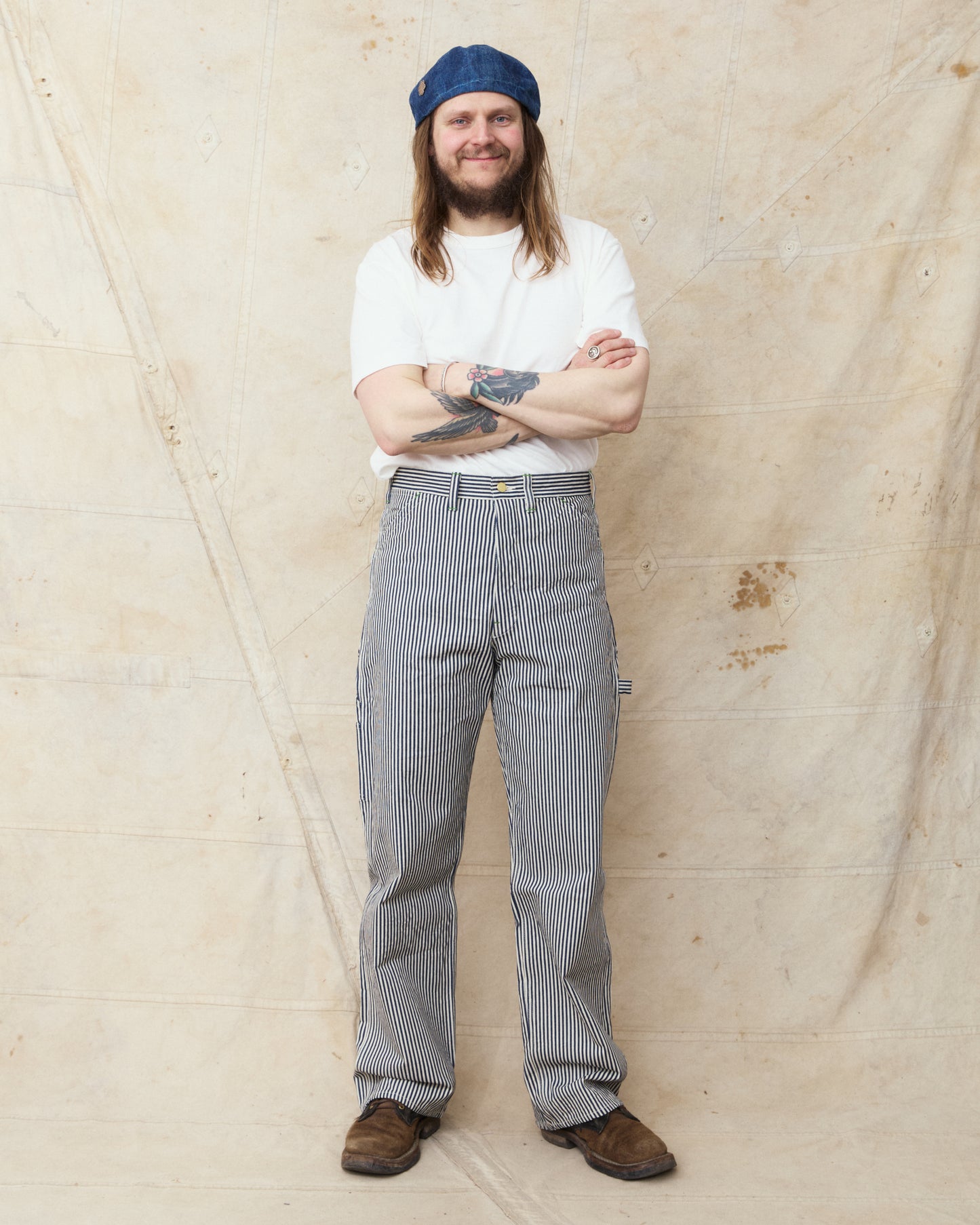 Sugar Cane & Co. 11oz. Hickory Stripe Work Pants SC42496