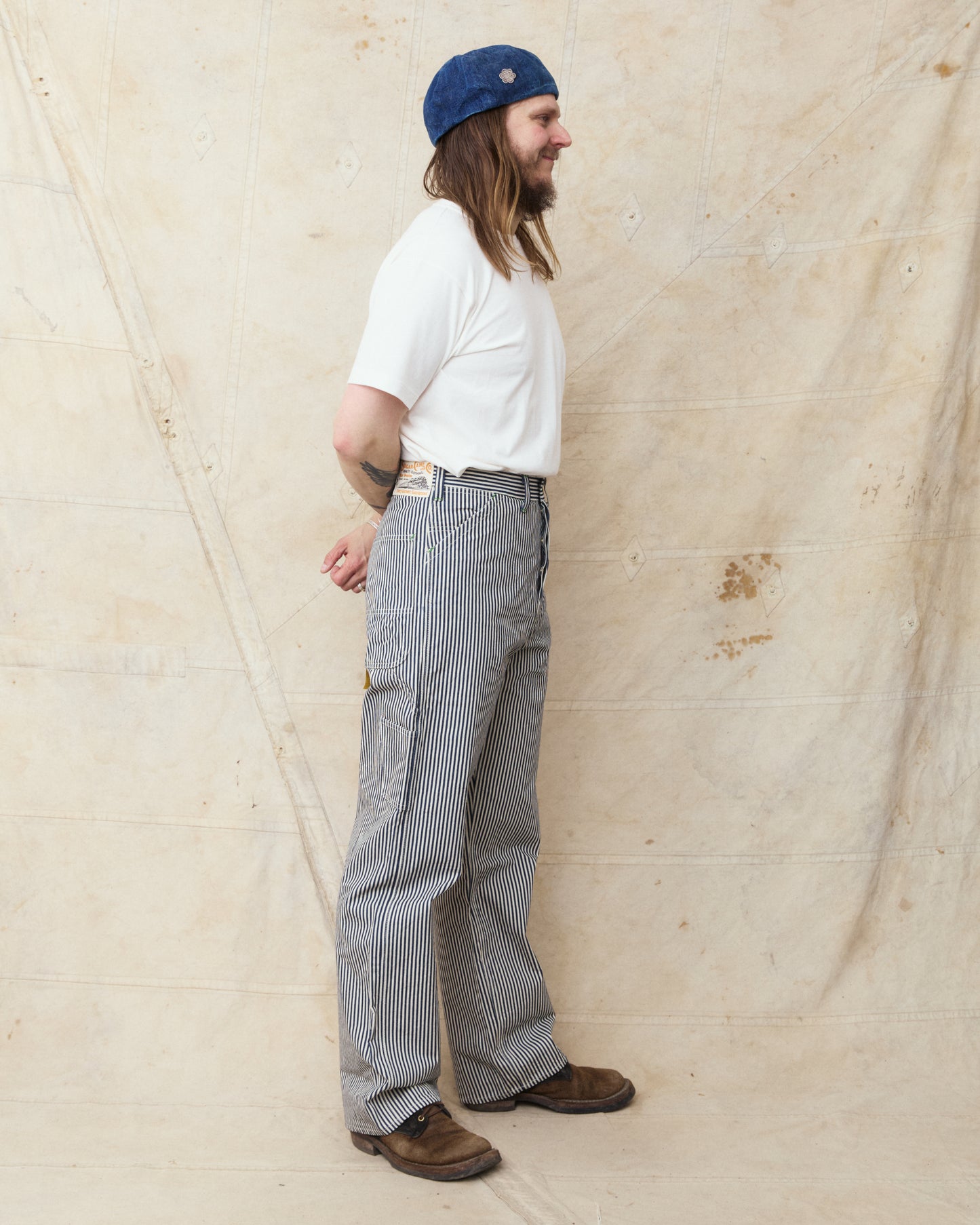 Sugar Cane & Co. 11oz. Hickory Stripe Work Pants SC42496