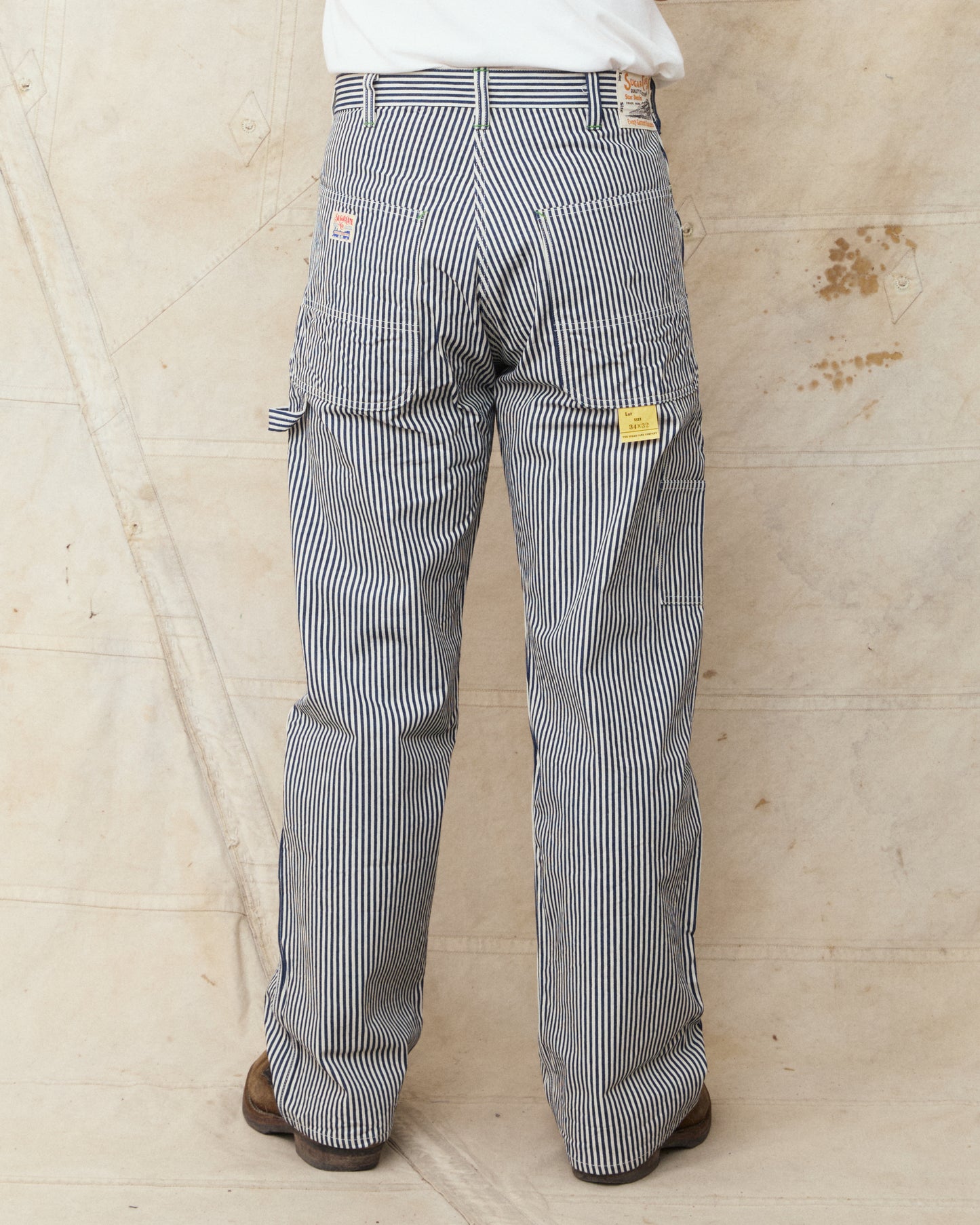 Sugar Cane & Co. 11oz. Hickory Stripe Work Pants SC42496