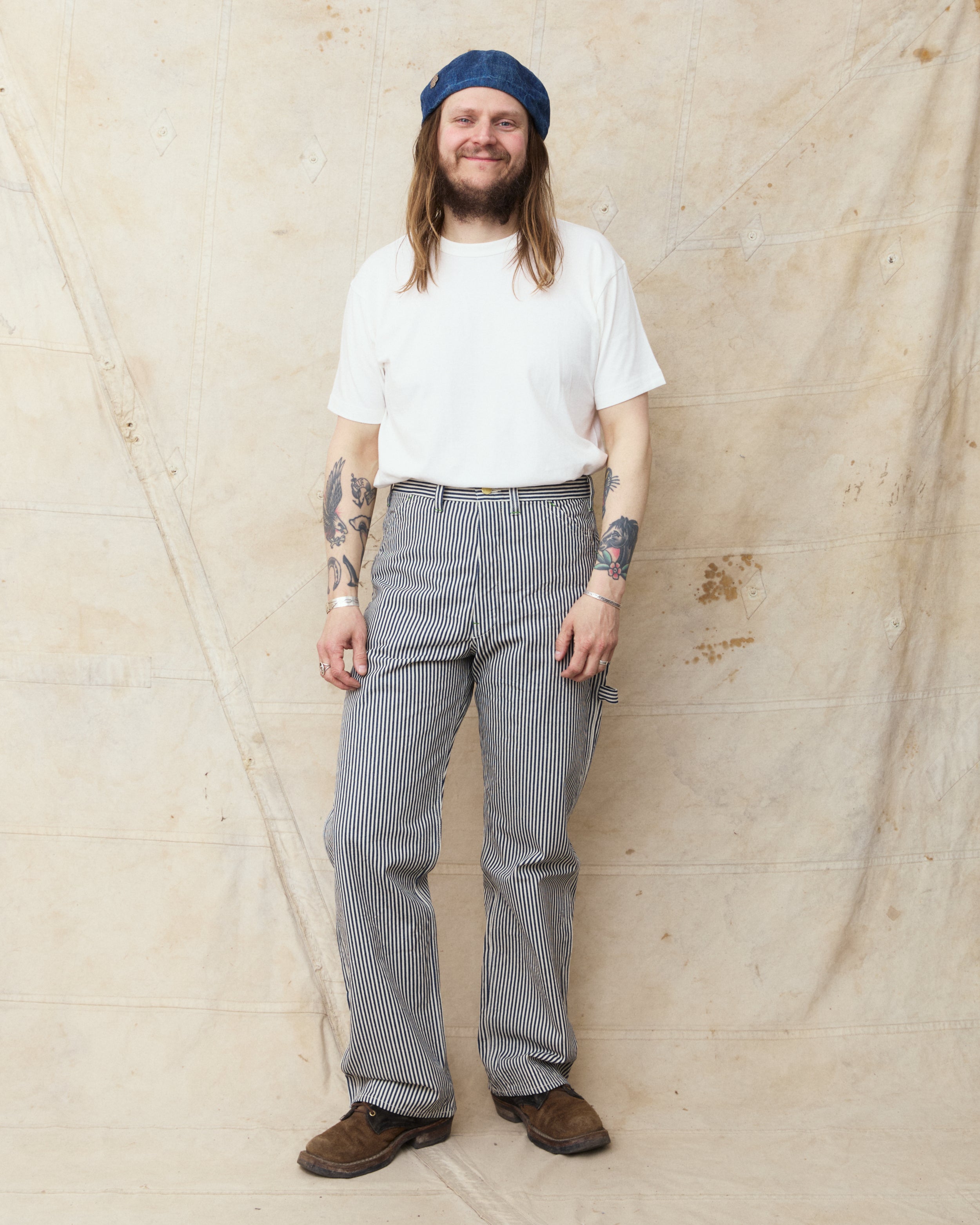 Sugar Cane & Co. 11oz. Hickory Stripe Work Pants SC42496 – Second