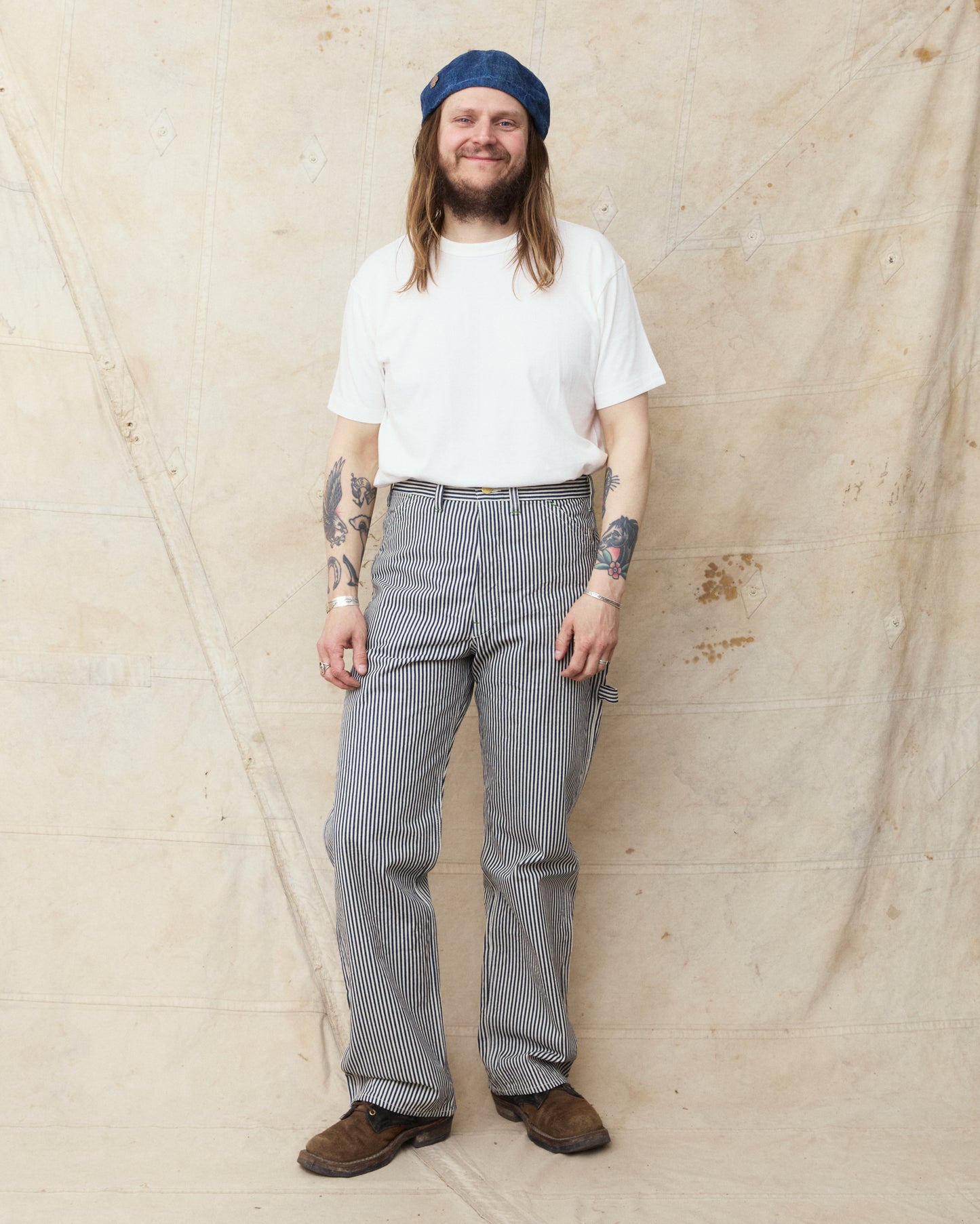 Sugar Cane & Co. 11oz. Hickory Stripe Work Pants SC42496