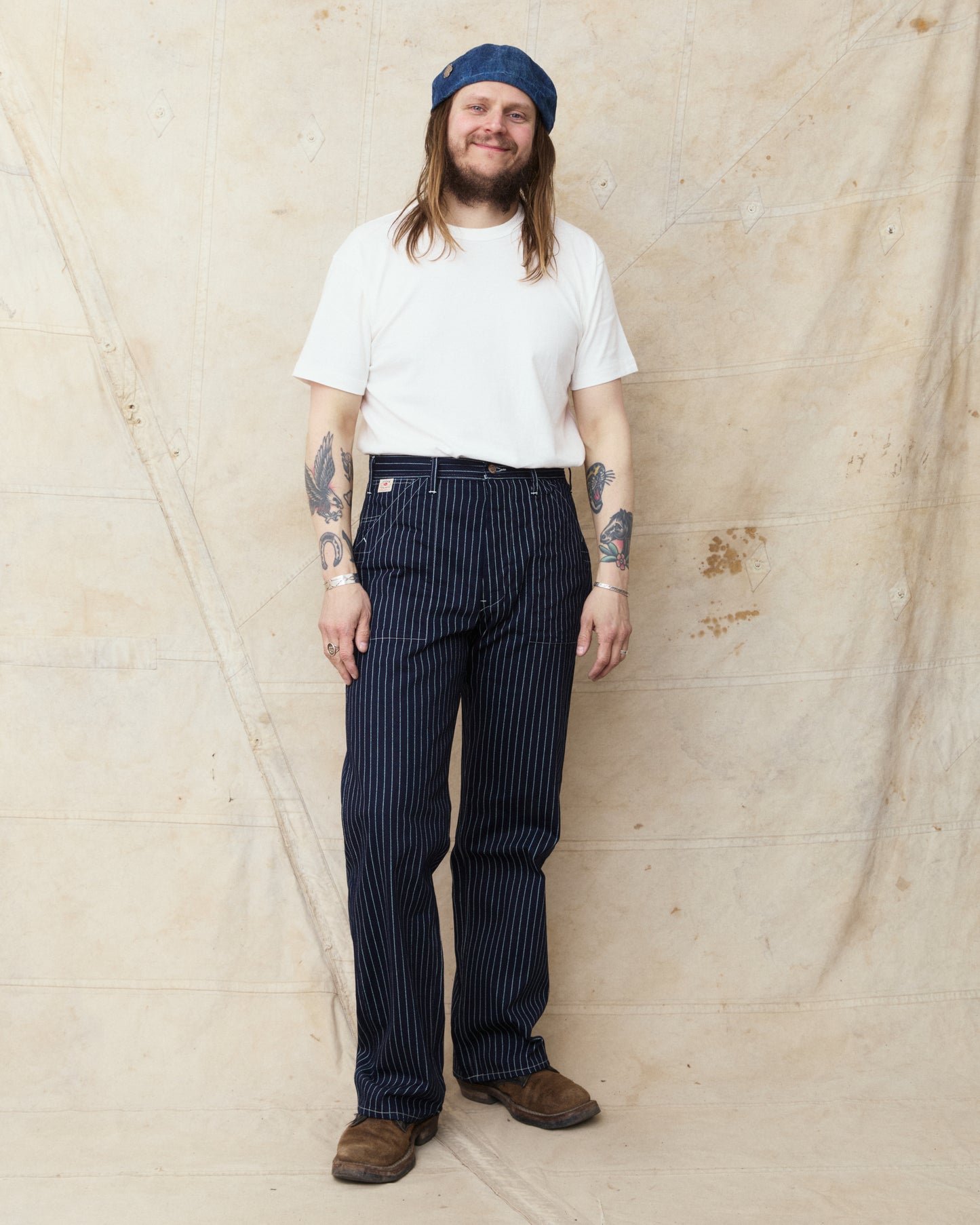 Sugar Cane & Co. Wabash Stripe Engineer Pants SC40786A