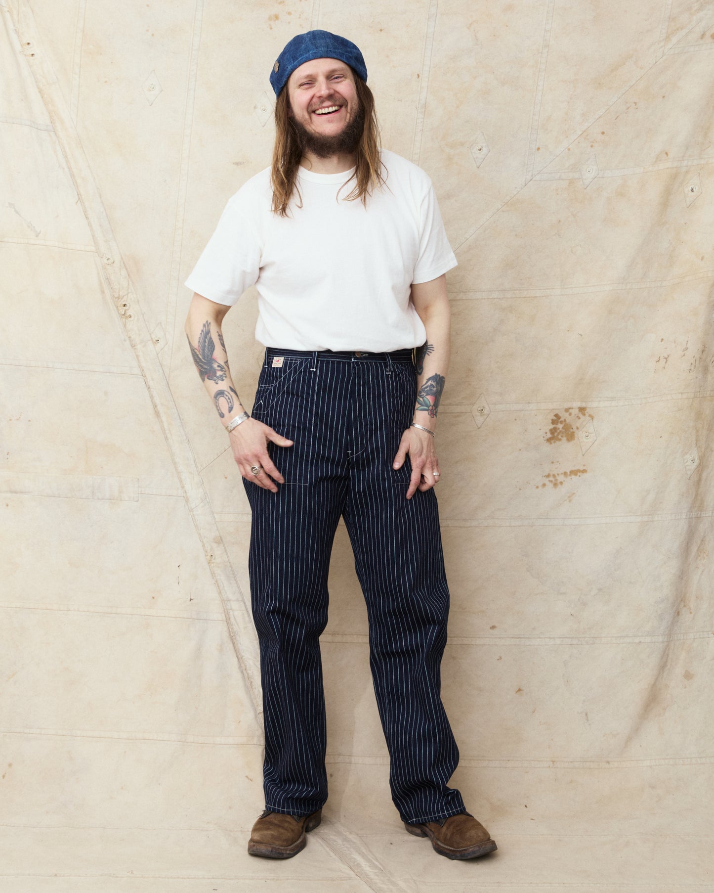 Sugar Cane & Co. Wabash Stripe Engineer Pants SC40786A
