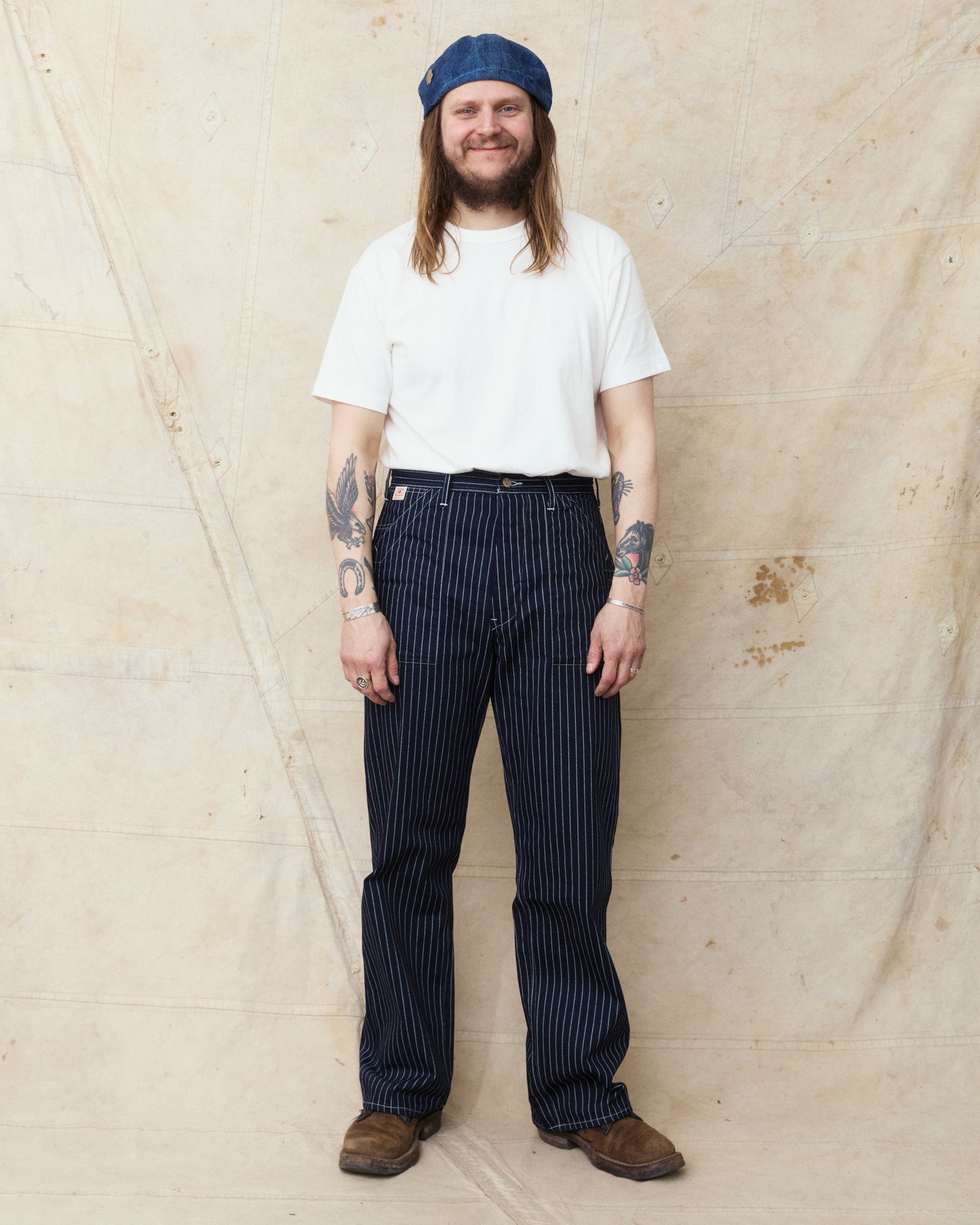 Sugar Cane & Co. Wabash Stripe Engineer Pants SC40786A