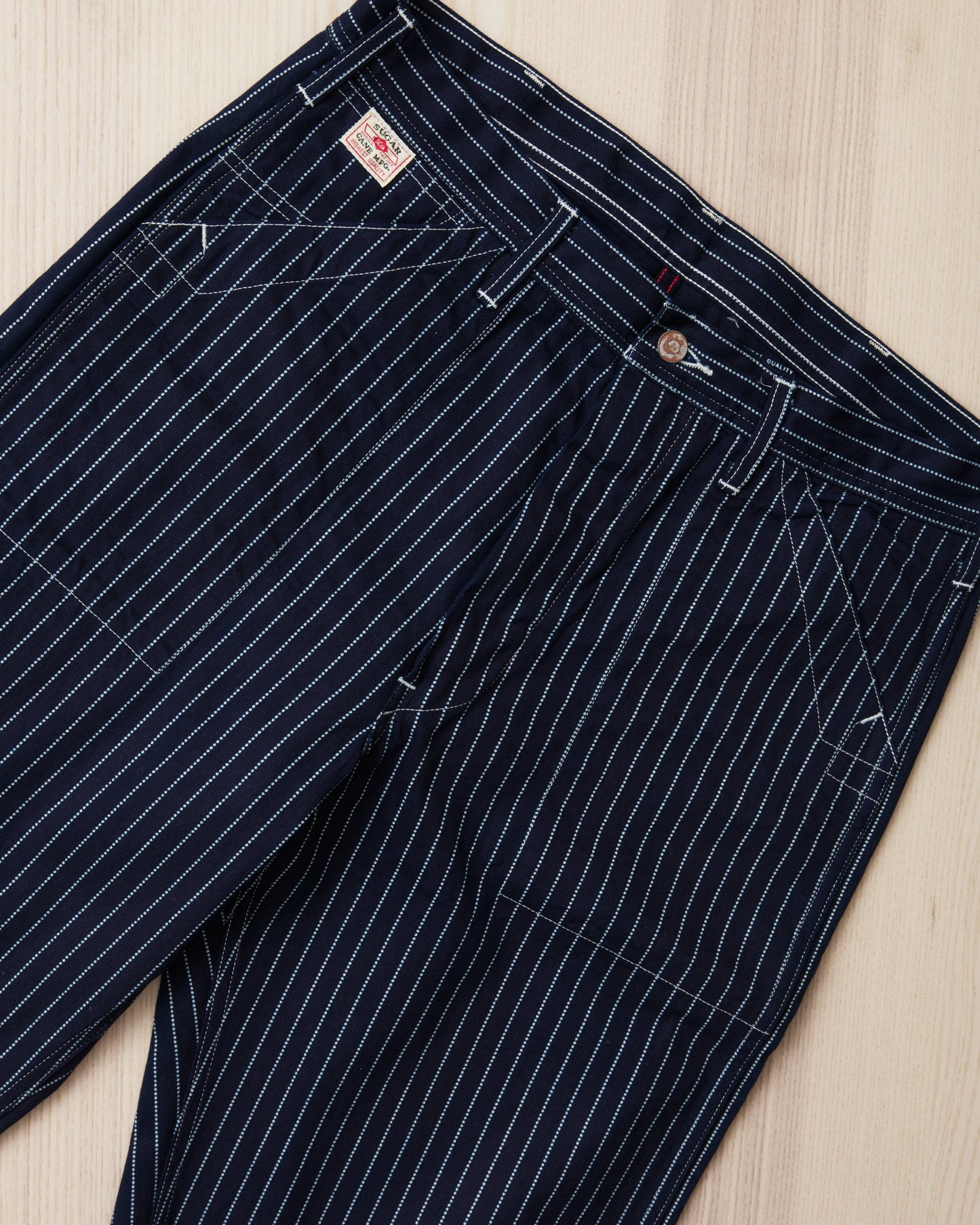 Sugar Cane & Co. Wabash Stripe Engineer Pants SC40786A