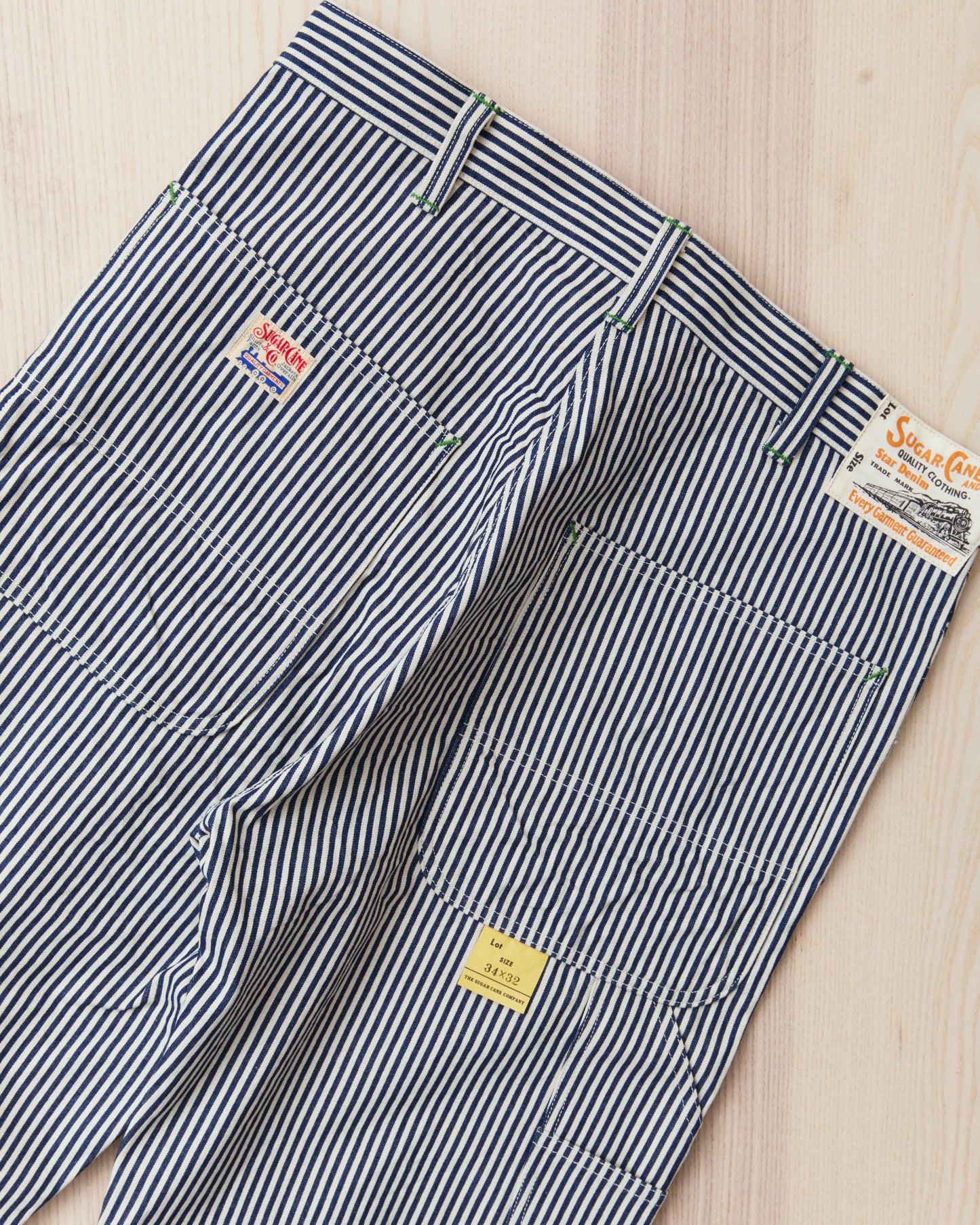 Sugar Cane & Co. 11oz. Hickory Stripe Work Pants SC42496