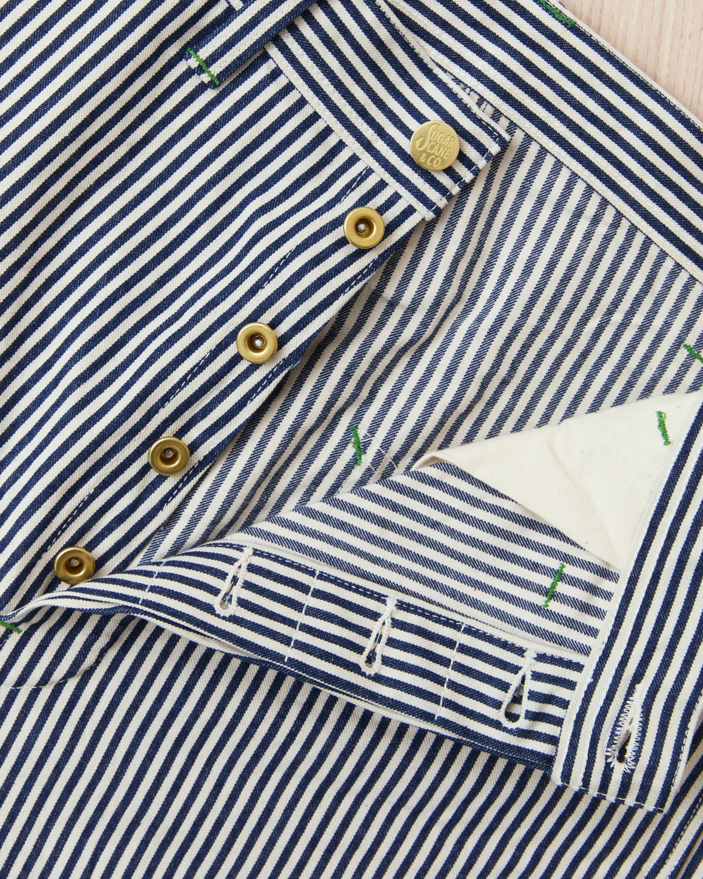 Sugar Cane & Co. 11oz. Hickory Stripe Work Pants SC42496