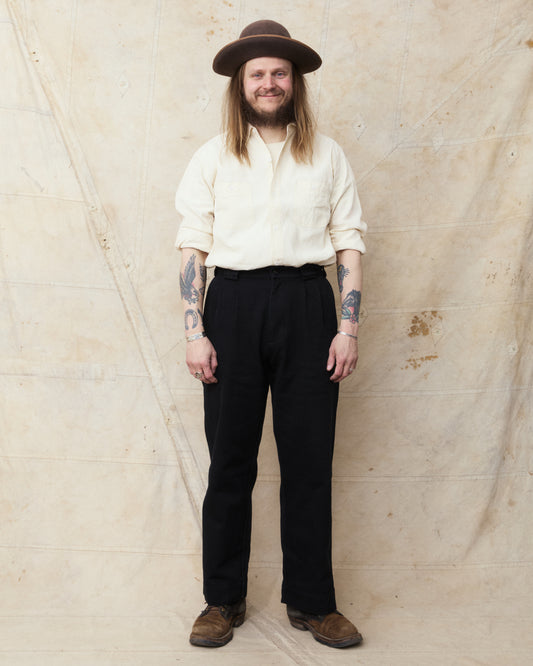 Gråbrodern Eke Chino Italian Black Twill Light Rinse