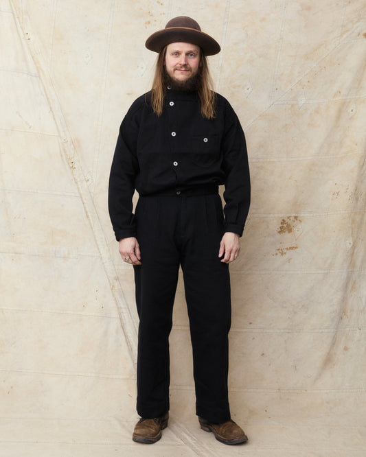 Gråbrodern Norrgårde Jacket Black Twill Lot Nr G777-350-95