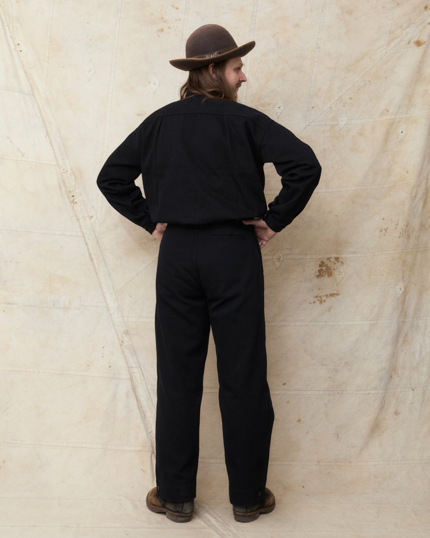 Gråbrodern Norrgårde Jacket Black Twill Lot Nr G777-350-95