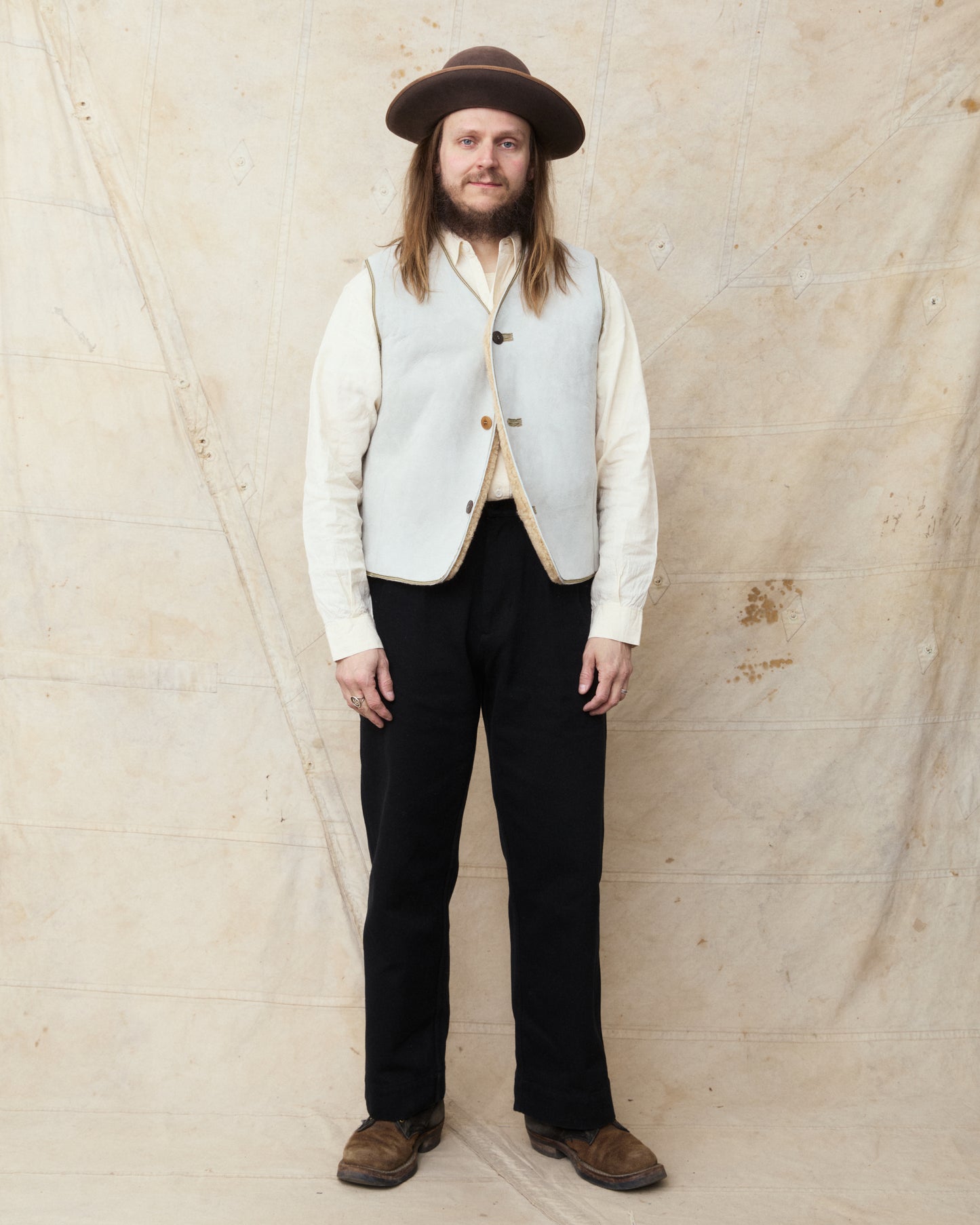 Gråbrodern Bjärges Vest Gotland Shearling Lot Nr G555-623-32