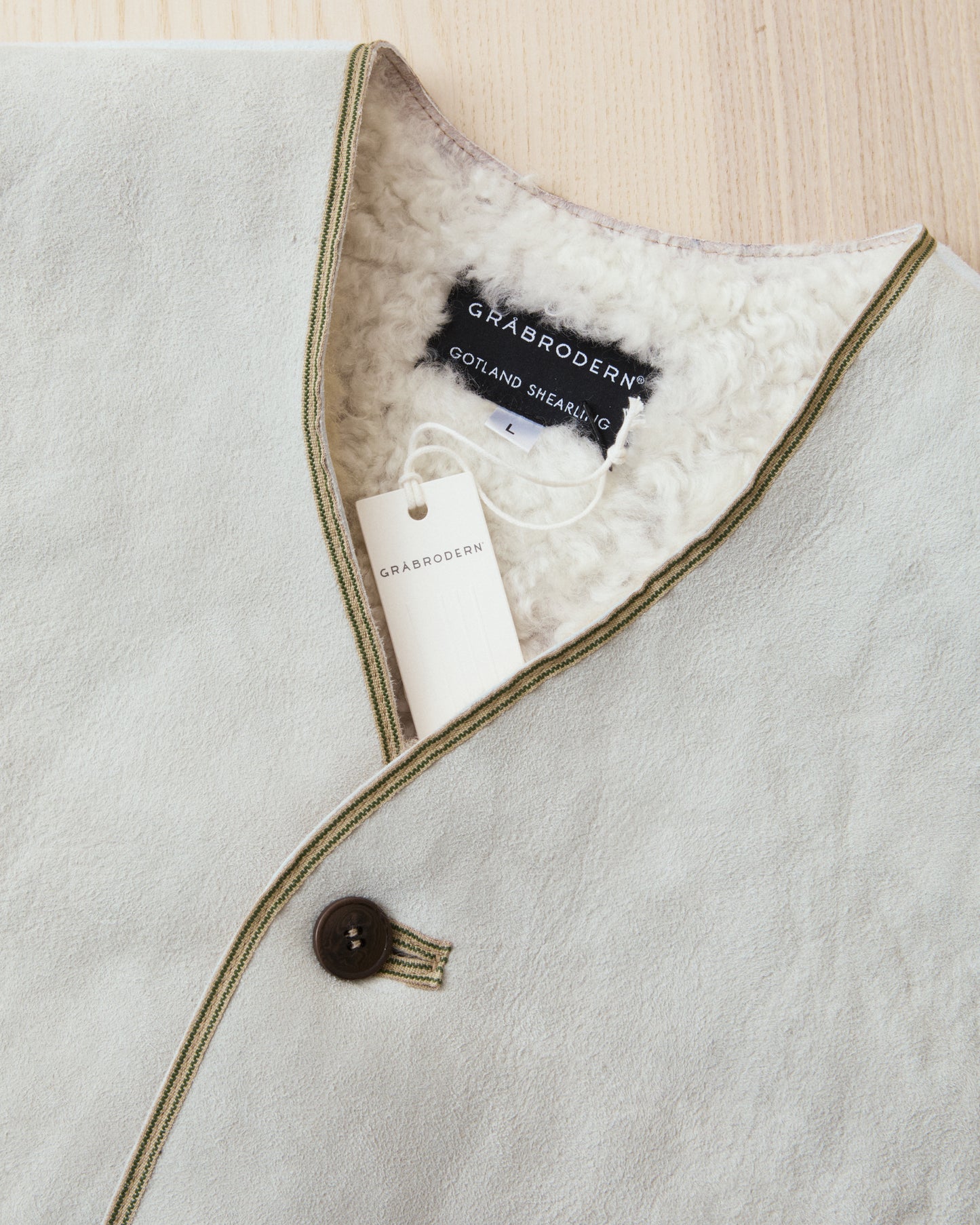 Gråbrodern Bjärges Vest Gotland Shearling Lot Nr G555-623-32