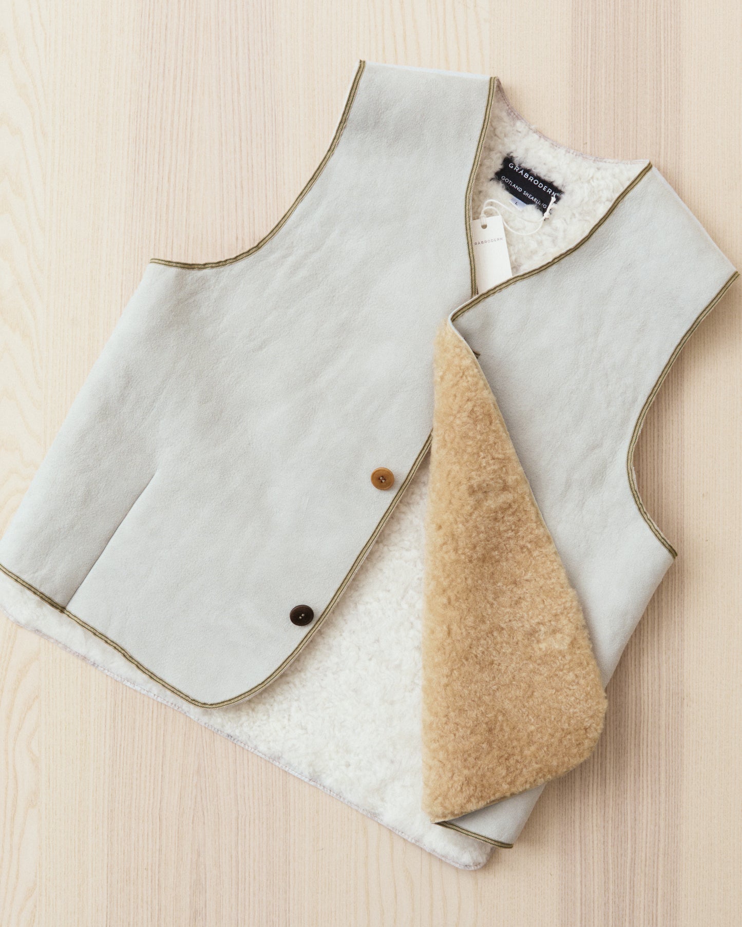 Gråbrodern Bjärges Vest Gotland Shearling Lot Nr G555-623-32